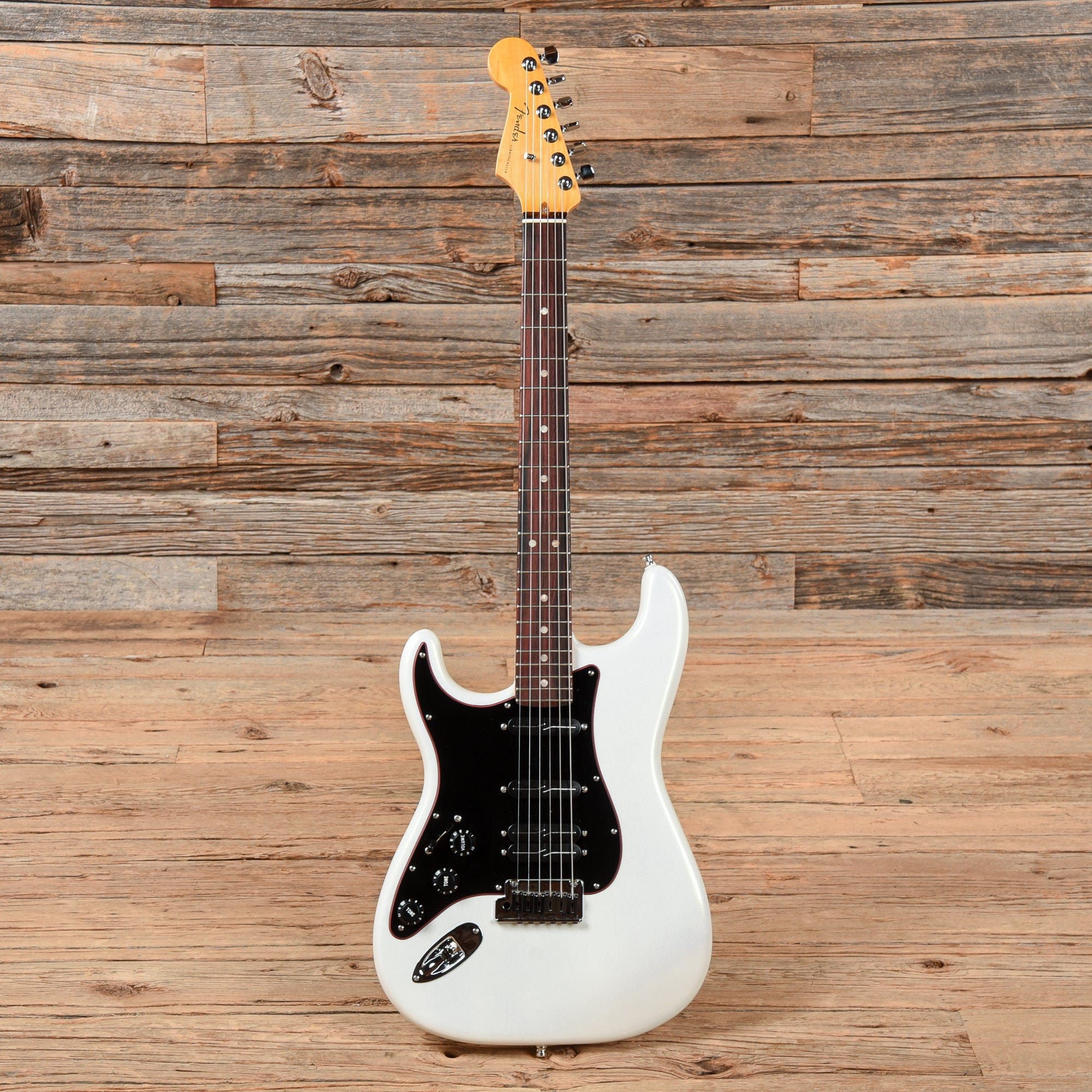 Fender American Ultra Stratocaster HSS Olympic Pearl  LEFTY Electric Guitars / Solid Body