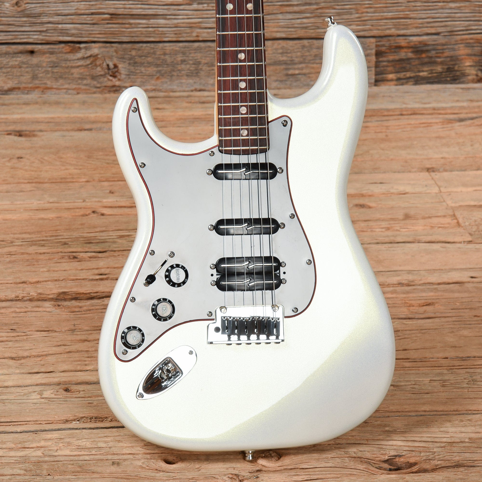 Fender American Ultra Stratocaster HSS Olympic Pearl  LEFTY Electric Guitars / Solid Body