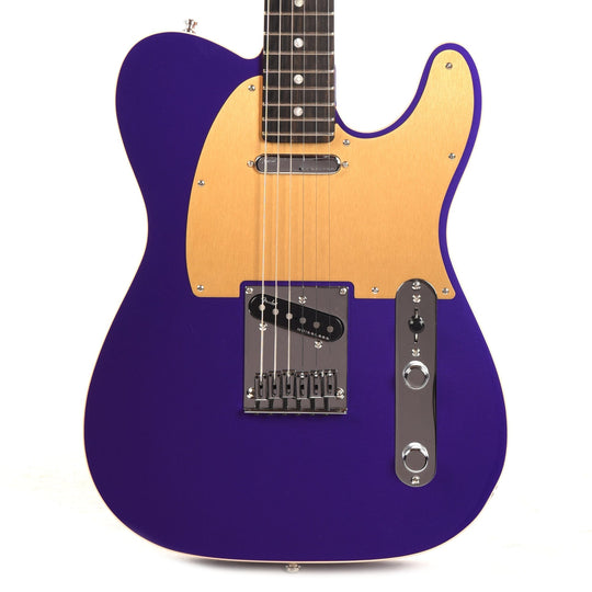 Fender American Ultra Telecaster Plum Metallic & Anodized Gold Pickguard Electric Guitars / Solid Body