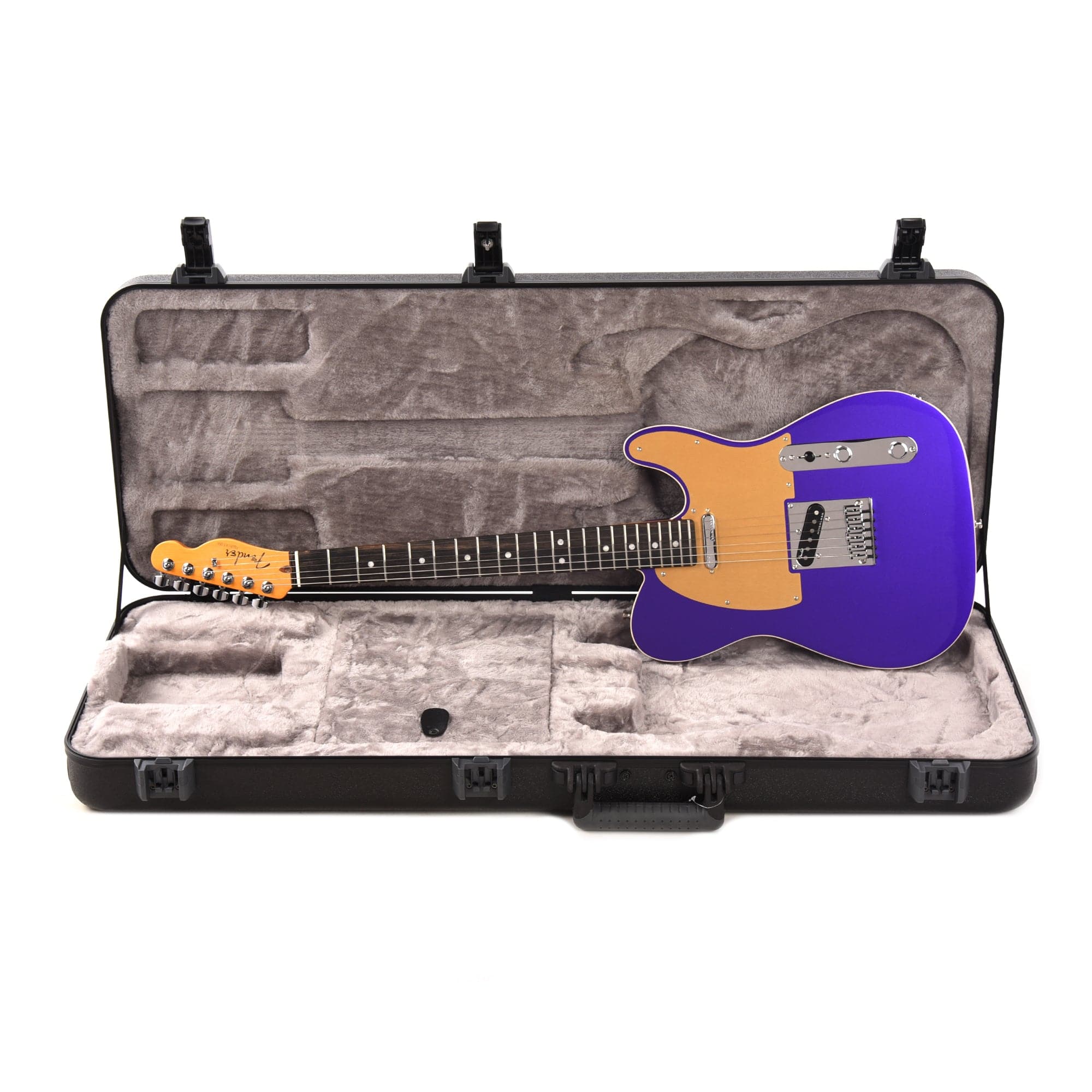 Fender American Ultra Telecaster Plum Metallic & Anodized Gold Pickguard Electric Guitars / Solid Body