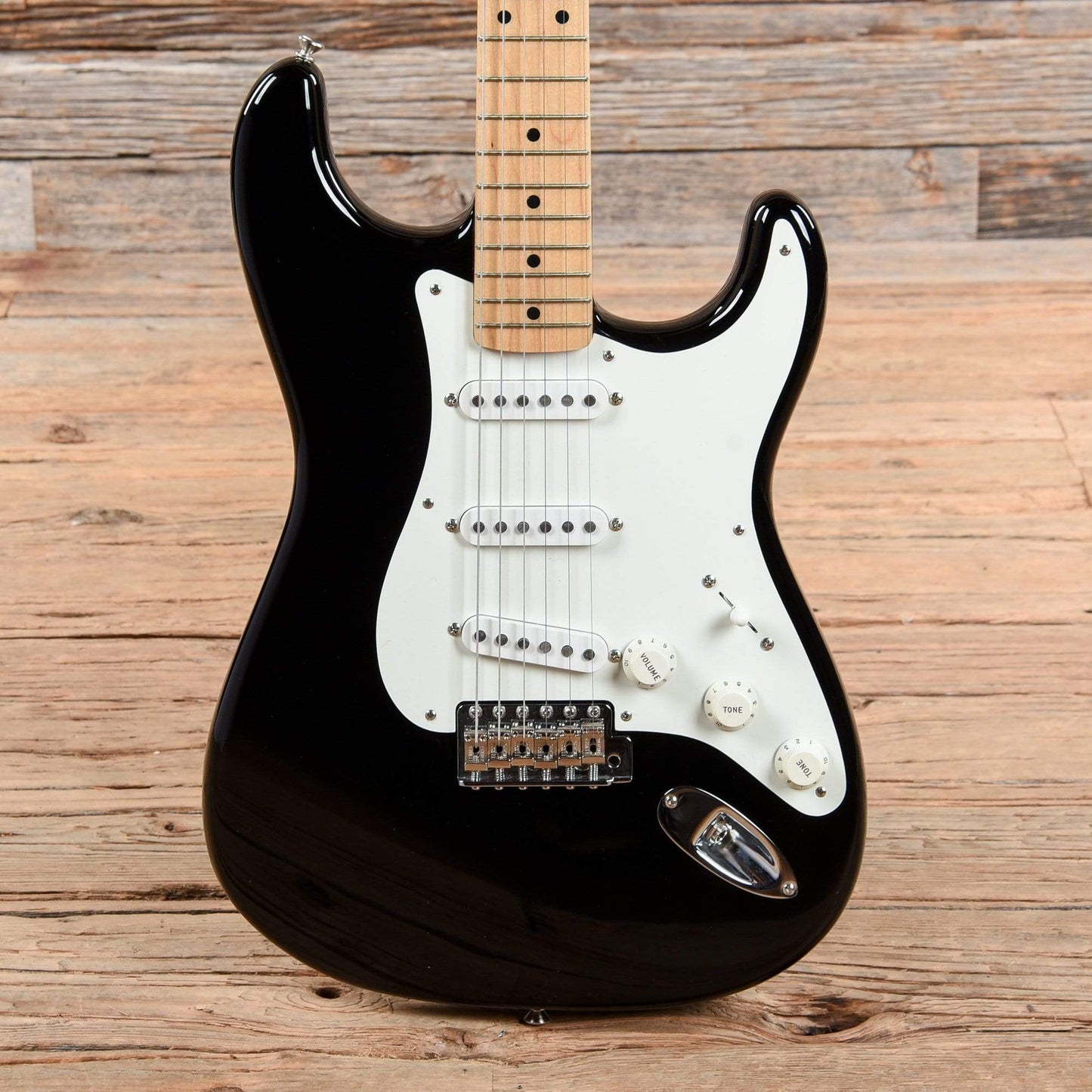 Fender American Vintage '56 Stratocaster Black Electric Guitars / Solid Body
