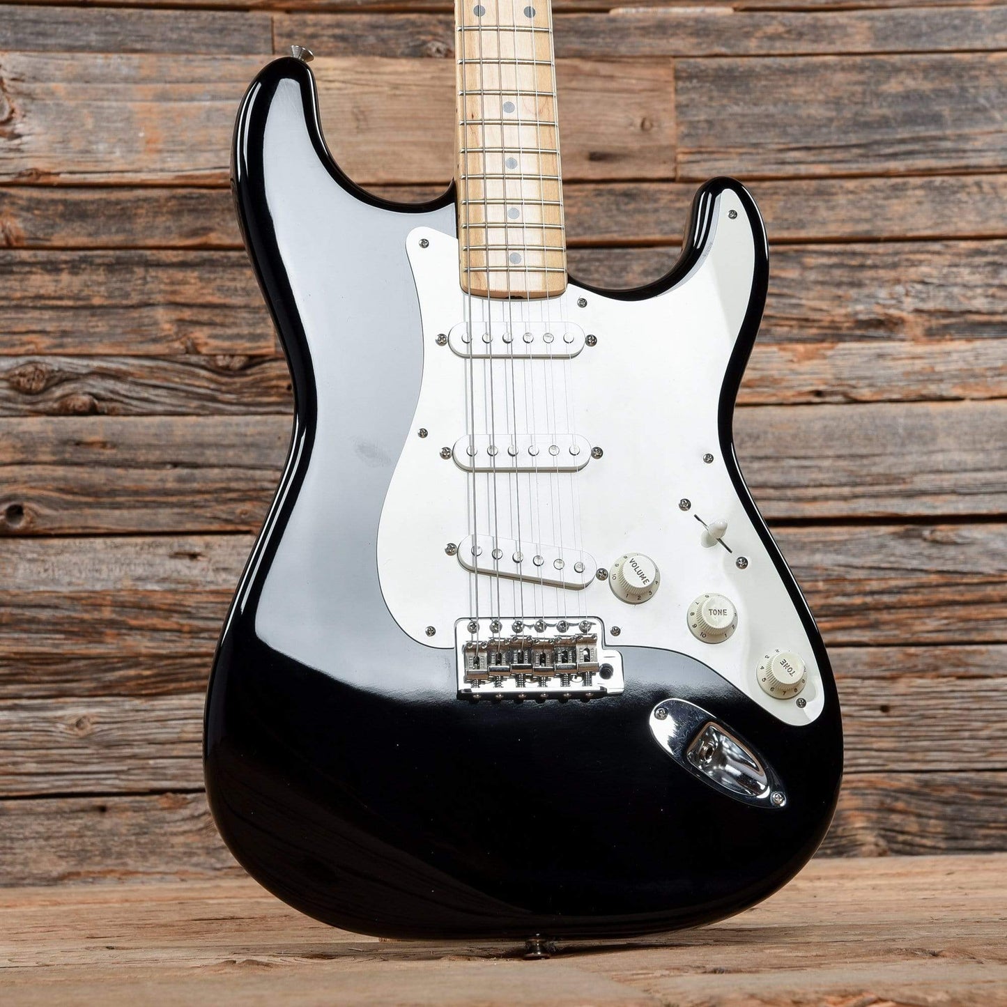 Fender American Vintage '56 Stratocaster Black Electric Guitars / Solid Body