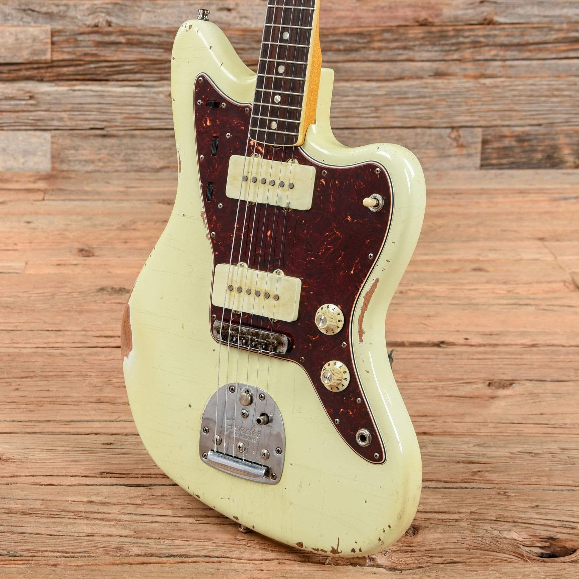 Fender American Vintage '65 Jazzmaster Aged Olympic White 2013 Electric Guitars / Solid Body