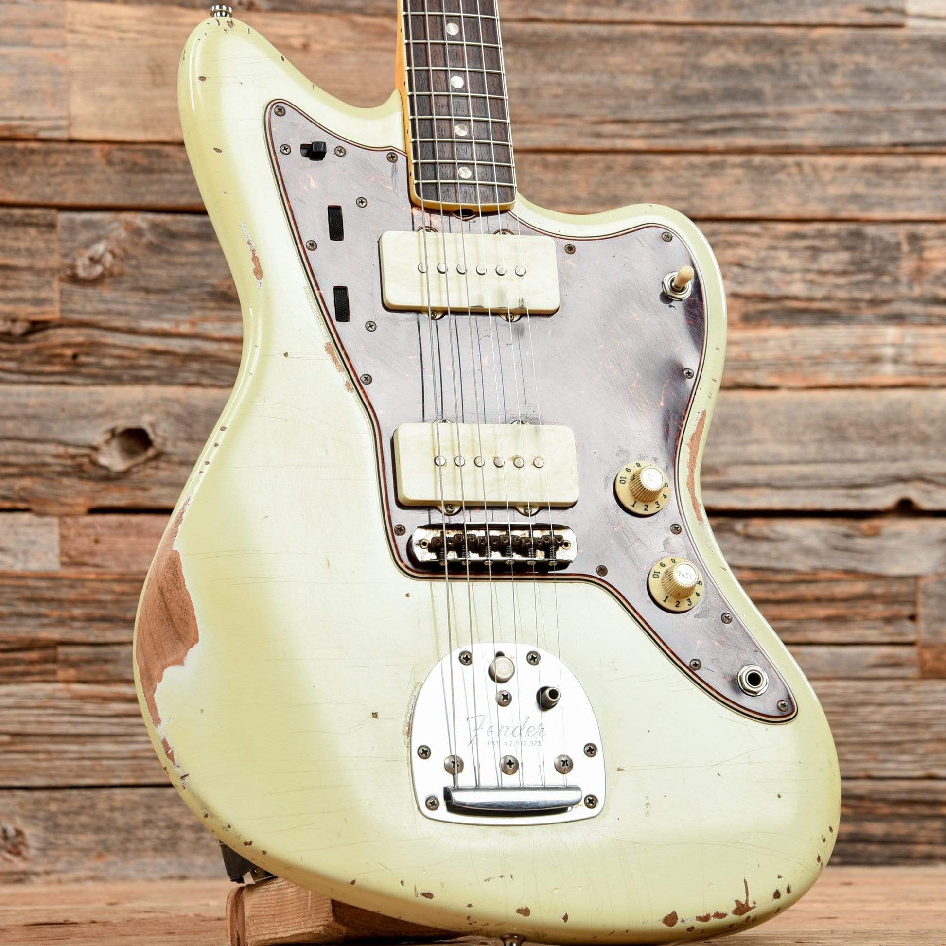 Fender American Vintage '65 Jazzmaster Aged Olympic White 2013 Electric Guitars / Solid Body