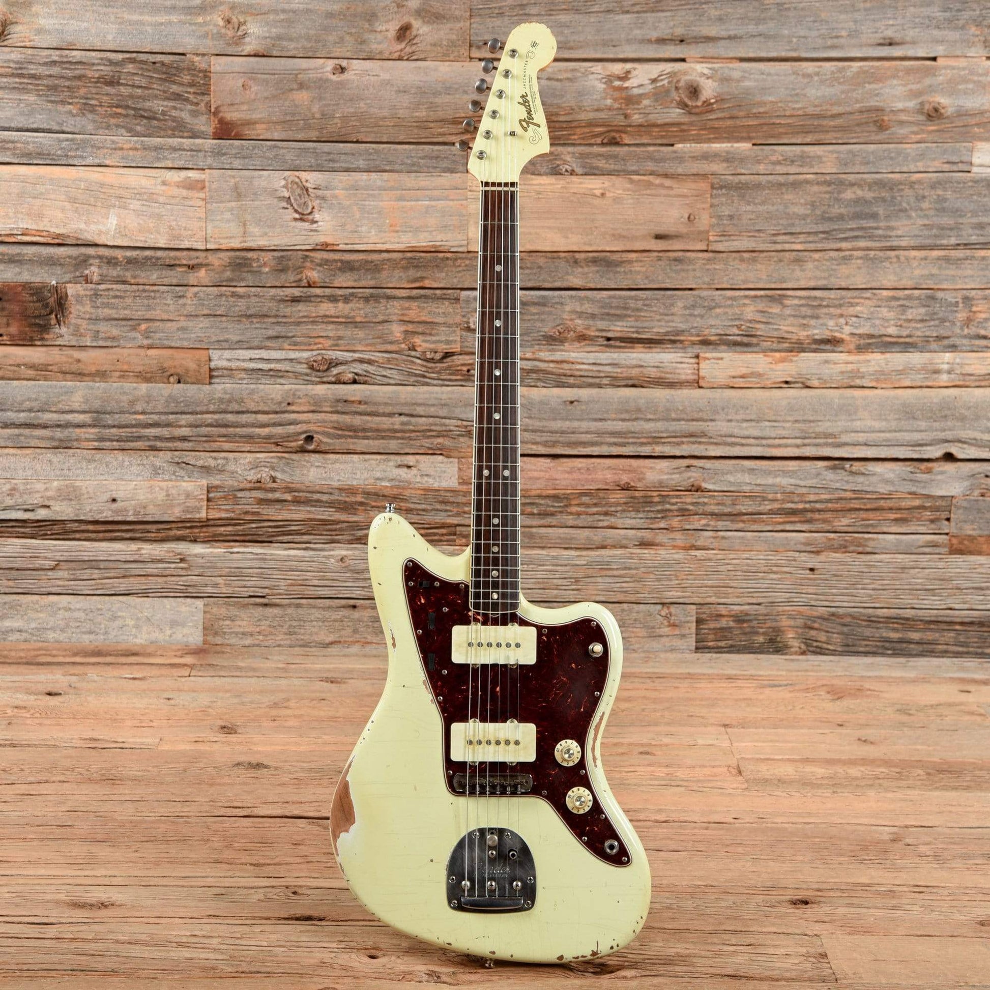Fender American Vintage '65 Jazzmaster Aged Olympic White 2013 Electric Guitars / Solid Body