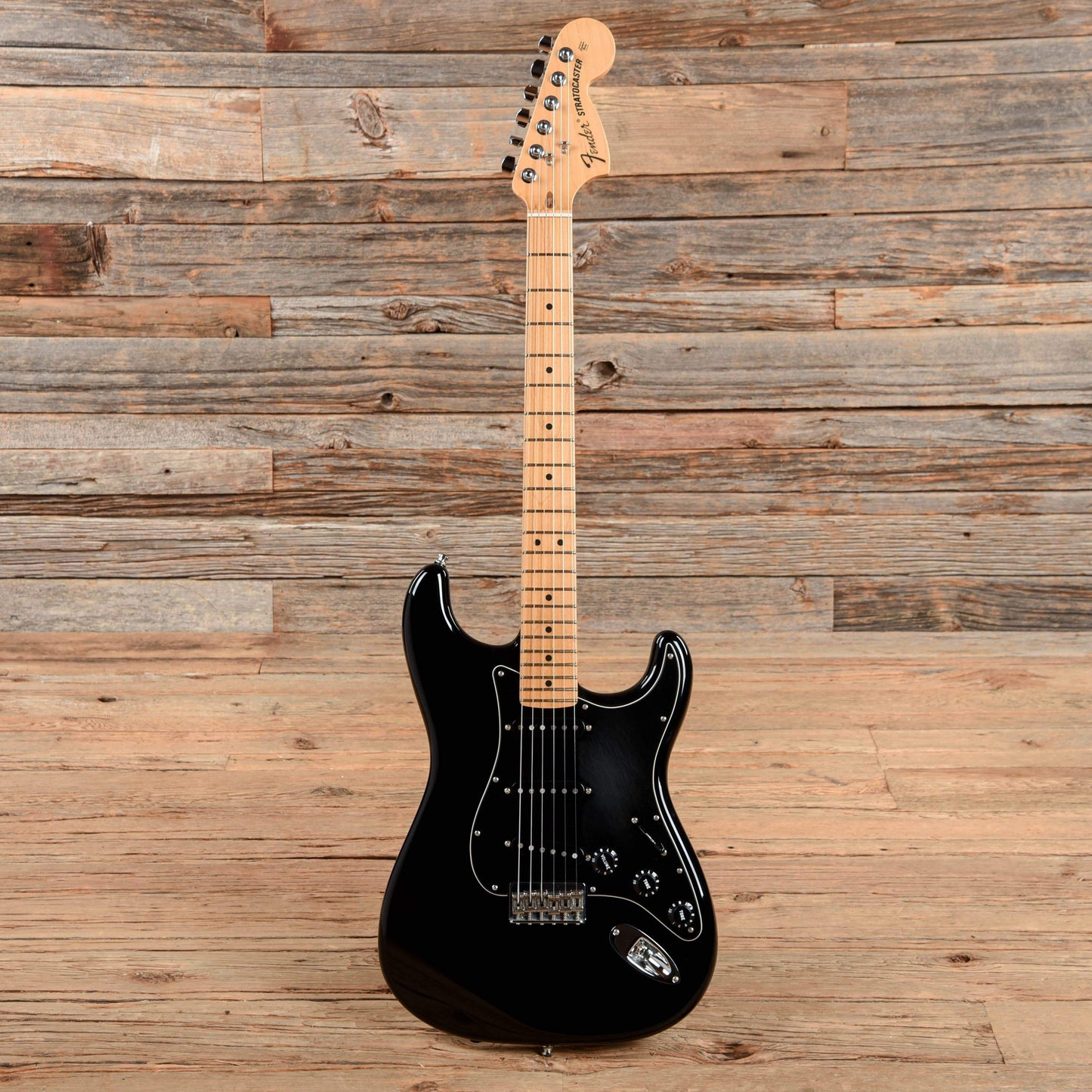 Fender American Vintage '70s Hardtail Stratocaster Black 2014 Electric Guitars / Solid Body