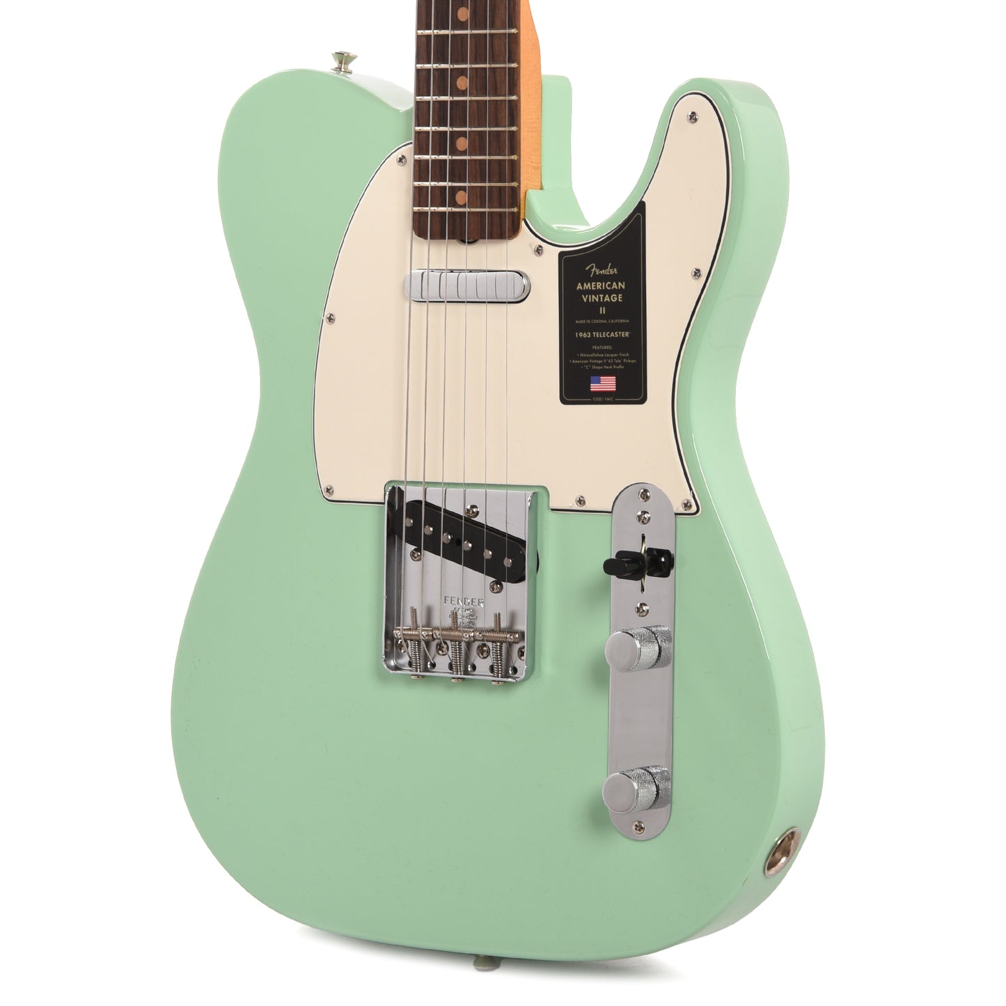 Fender American Vintage II 1963 Telecaster Surf Green Electric Guitars / Solid Body