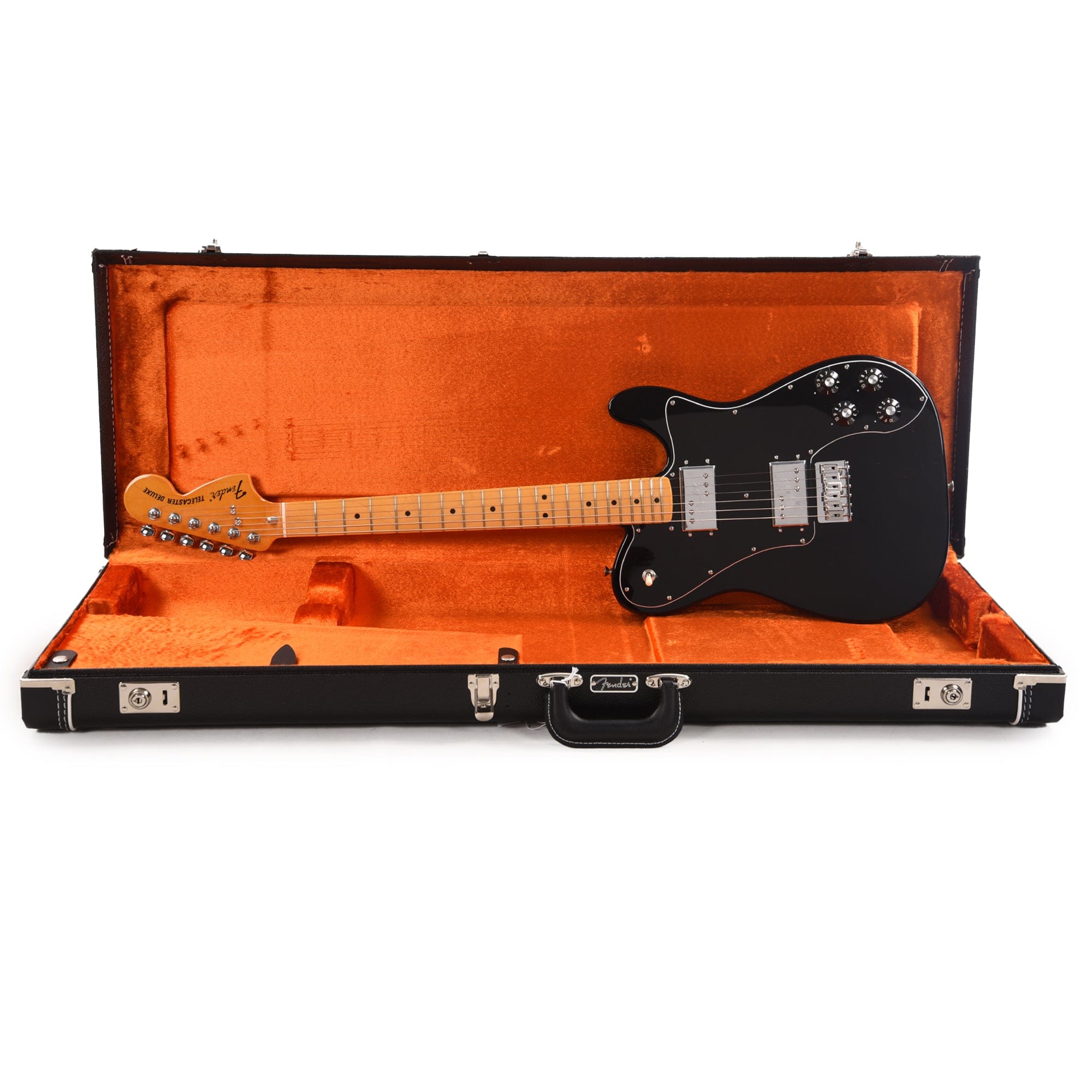 Fender American Vintage II 1975 Telecaster Deluxe Black Electric Guitars / Solid Body