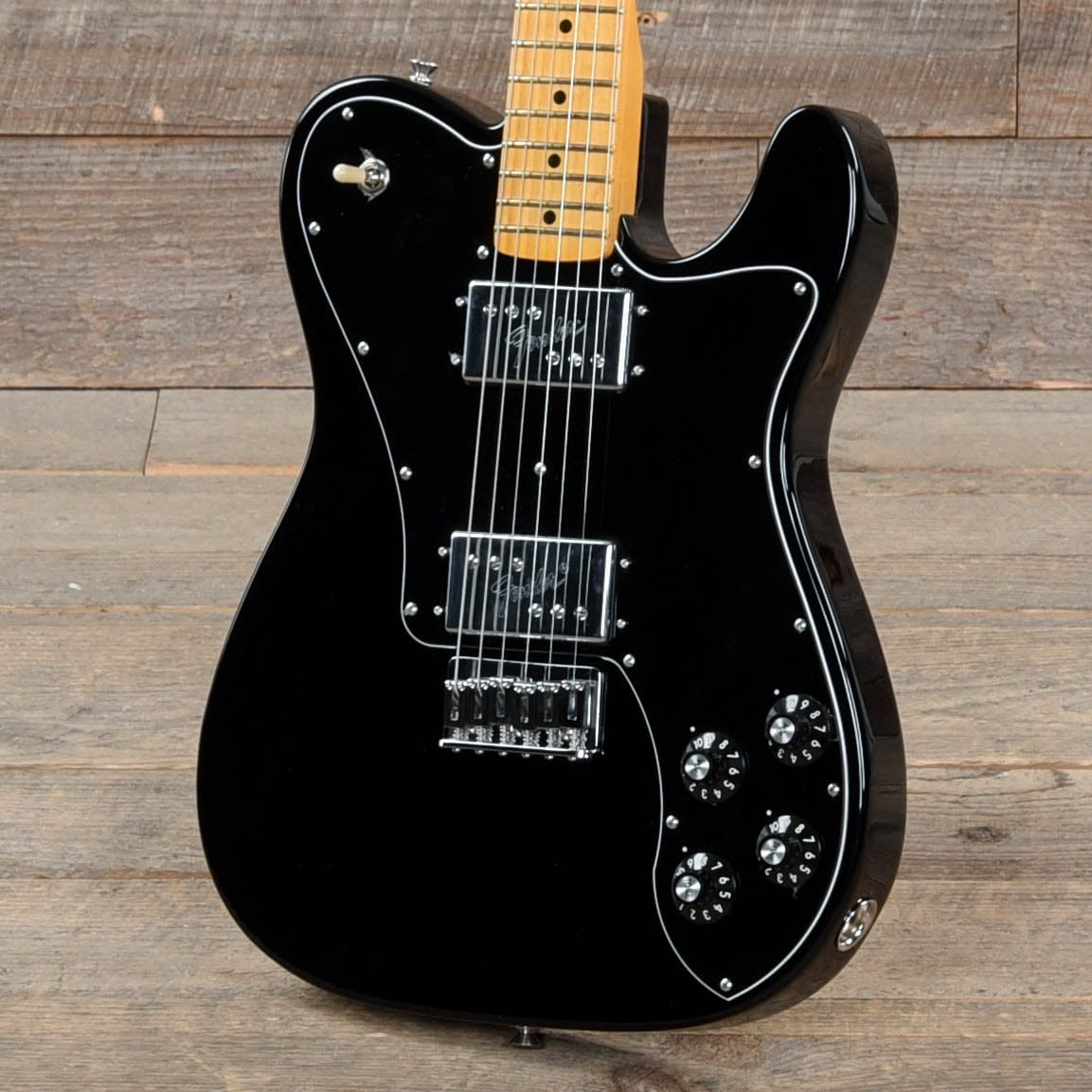Fender American Vintage II 1975 Telecaster Deluxe Black Electric Guitars / Solid Body