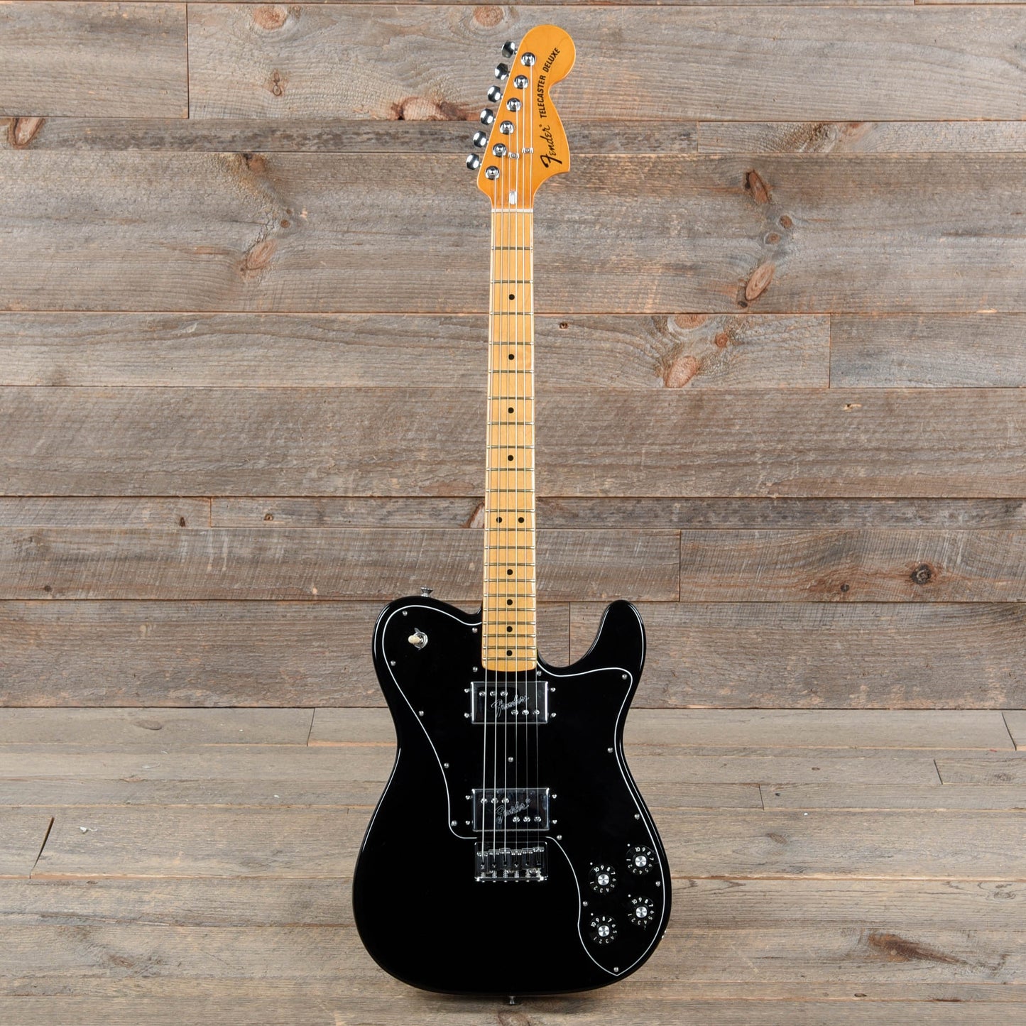 Fender American Vintage II 1975 Telecaster Deluxe Black Electric Guitars / Solid Body