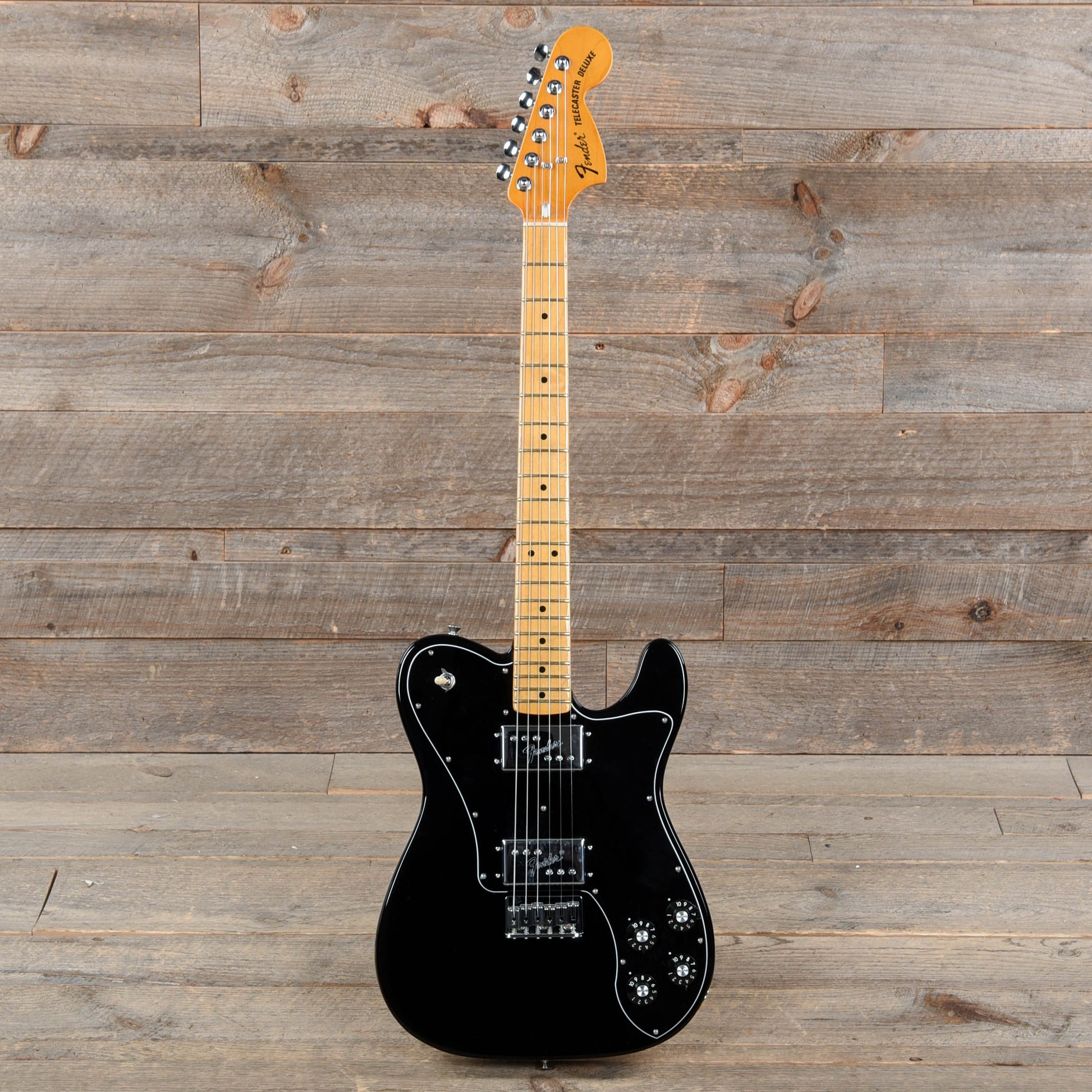 Fender American Vintage II 1975 Telecaster Deluxe Black Electric Guitars / Solid Body