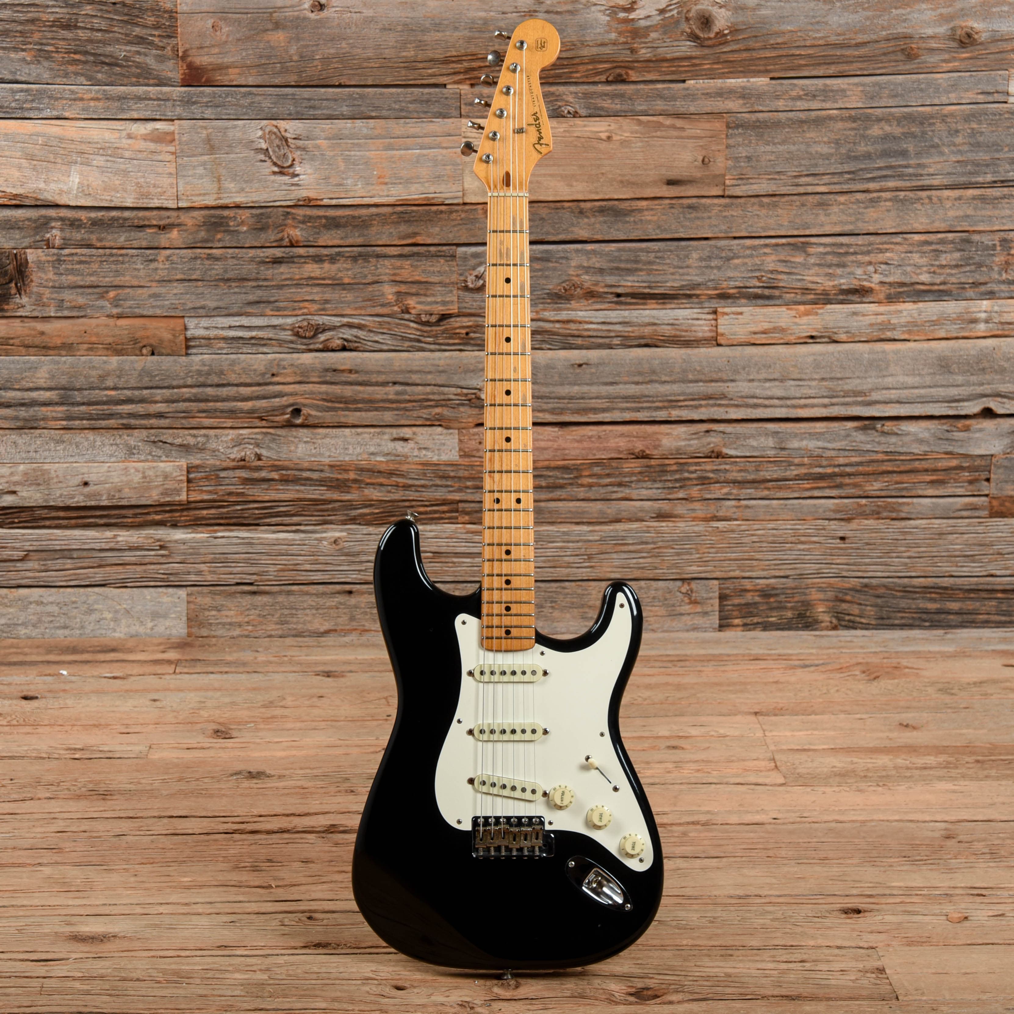 Fender American Vintage Reissue 57 Stratocaster Black 1986 Electric Guitars / Solid Body