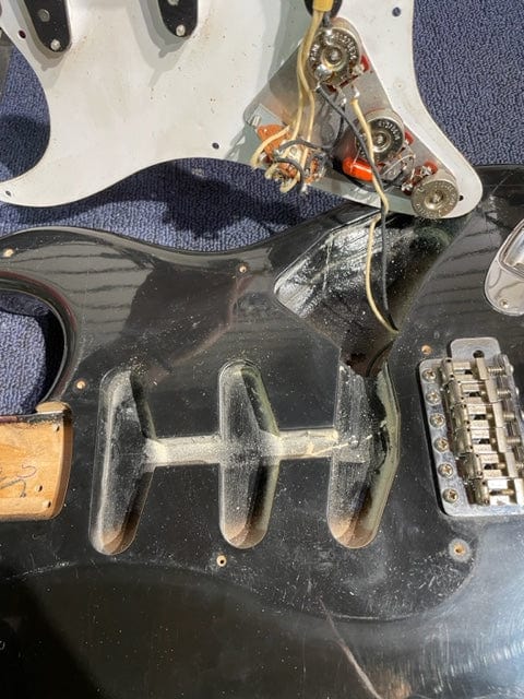 Fender American Vintage Reissue 57 Stratocaster Black 1986 Electric Guitars / Solid Body