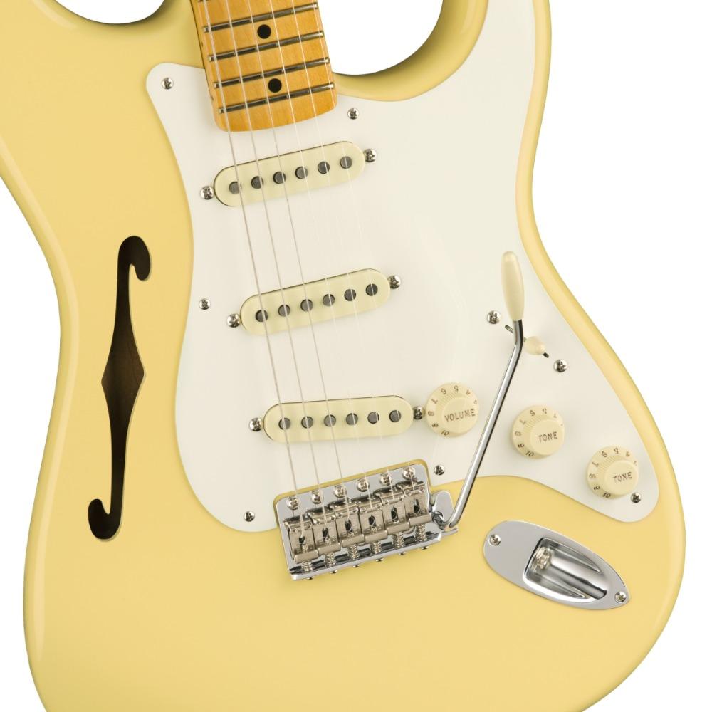 Fender Artist Eric Johnson Thinline Stratocaster Vintage White Electric Guitars / Solid Body
