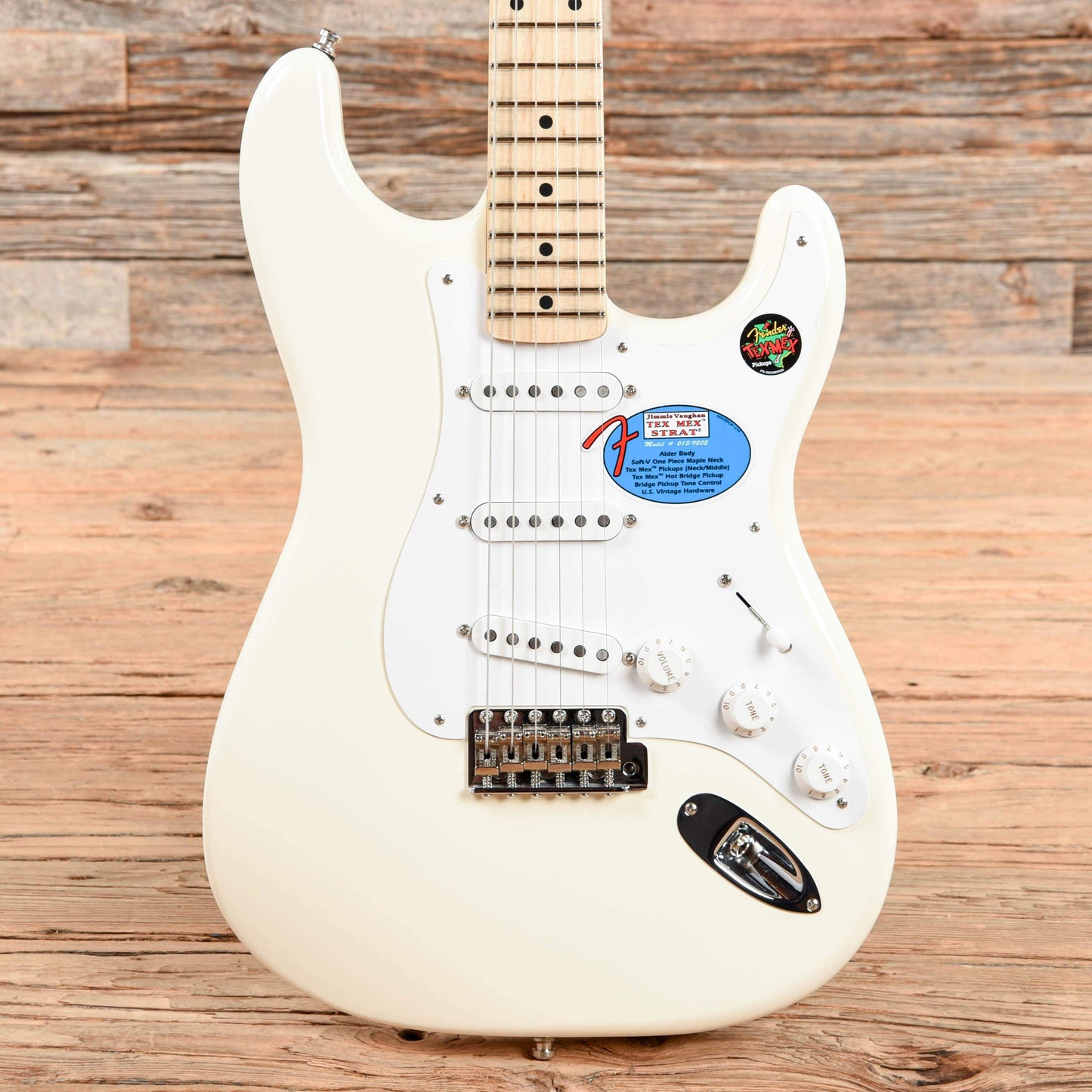 Fender Artist Jimmie Vaughan Tex-Mex Stratocaster Olympic White 2019 Electric Guitars / Solid Body