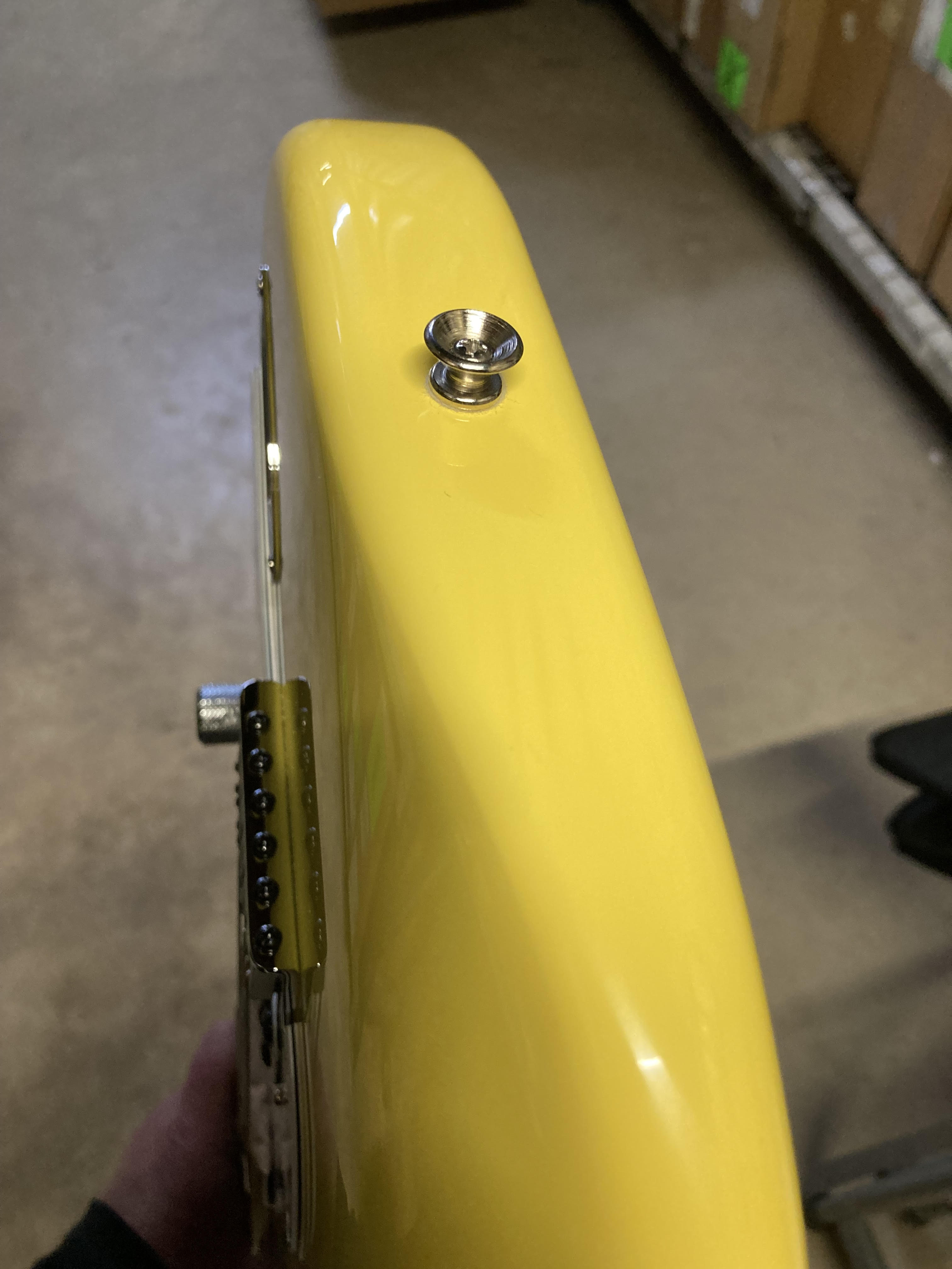 Fender Artist Limited Edition Tom DeLonge Stratocaster Graffiti Yellow Electric Guitars / Solid Body