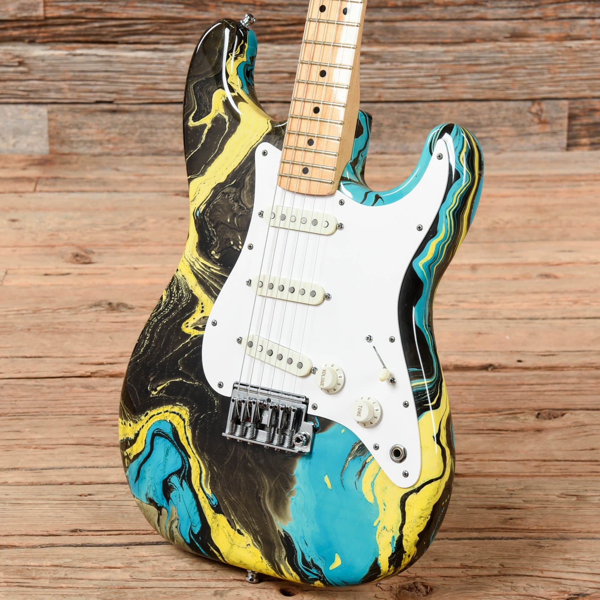 Fender Bowling Ball Stratocaster Blue 1983 Electric Guitars / Solid Body