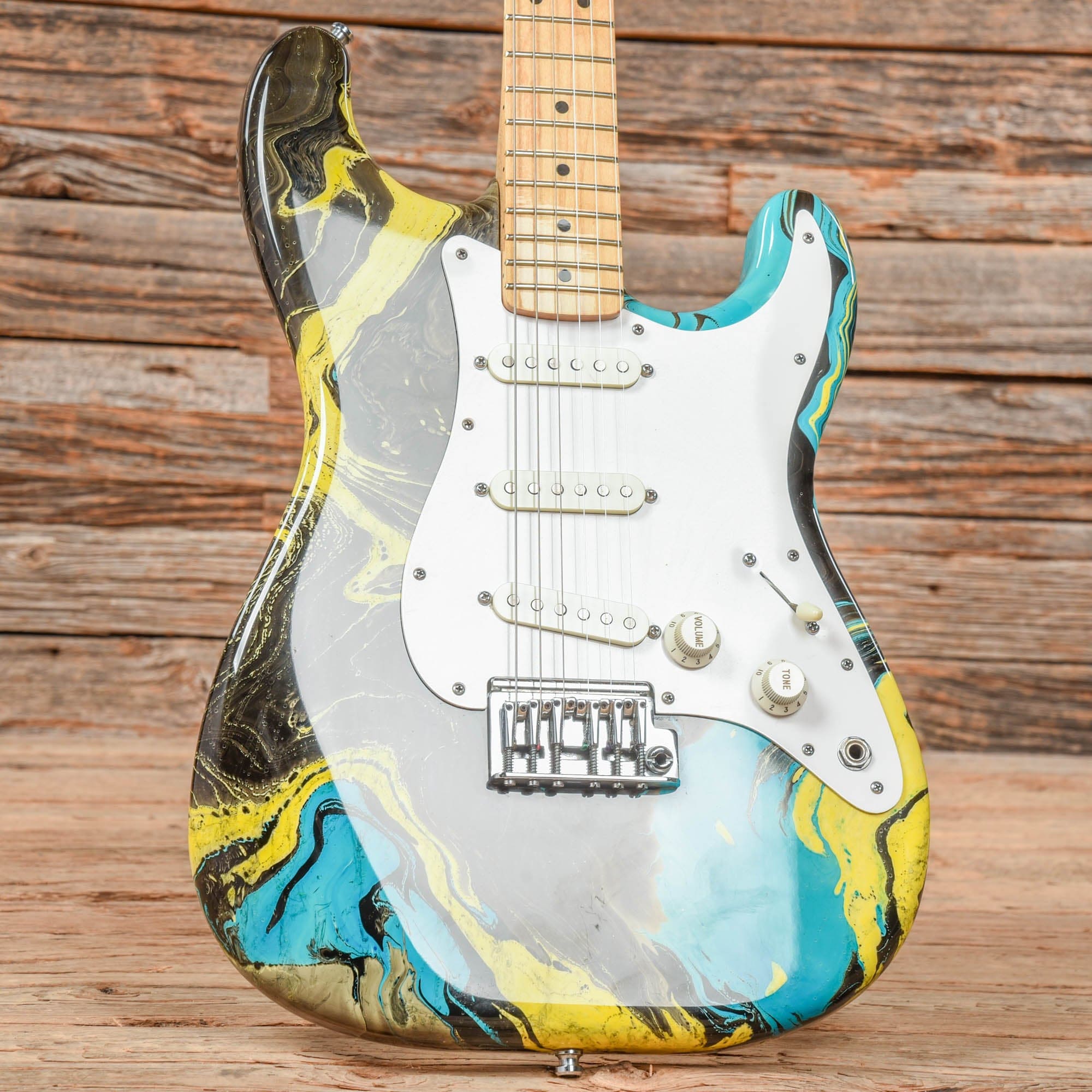 Fender Bowling Ball Stratocaster Blue 1983 Electric Guitars / Solid Body