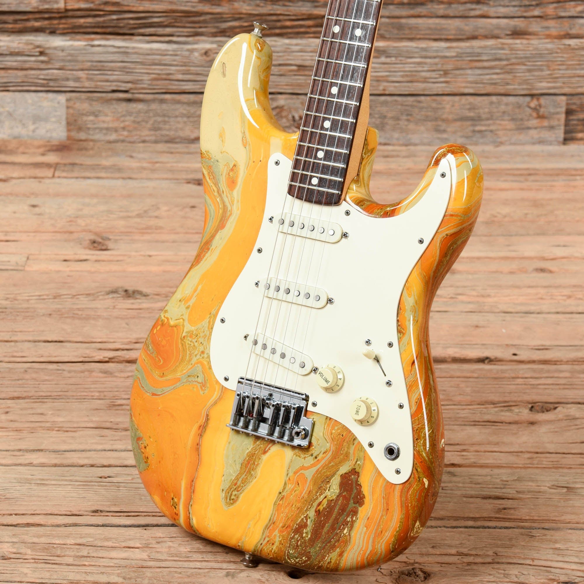 Fender Bowling Ball Stratocaster Gold 1983 Electric Guitars / Solid Body