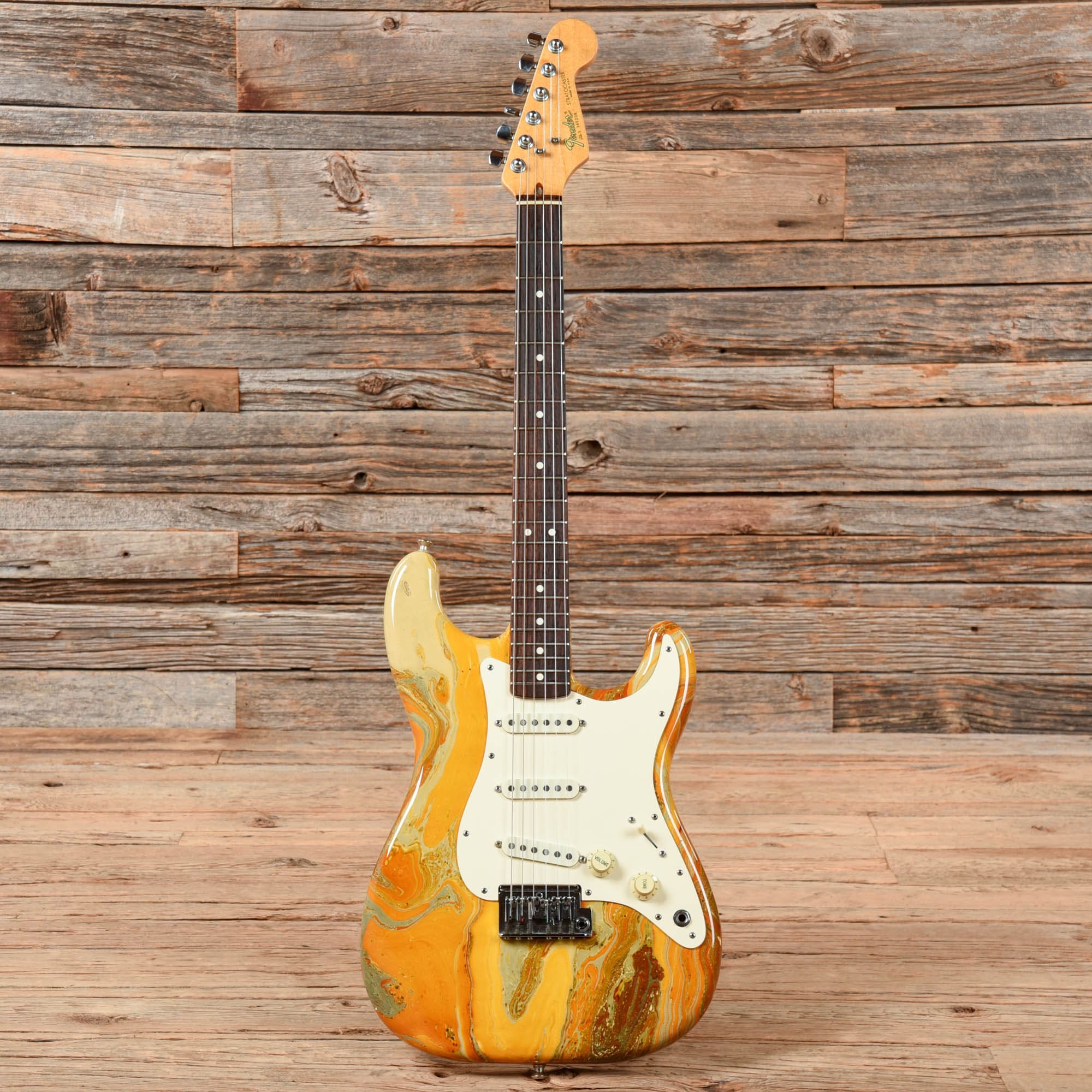 Fender Bowling Ball Stratocaster Gold 1983 Electric Guitars / Solid Body