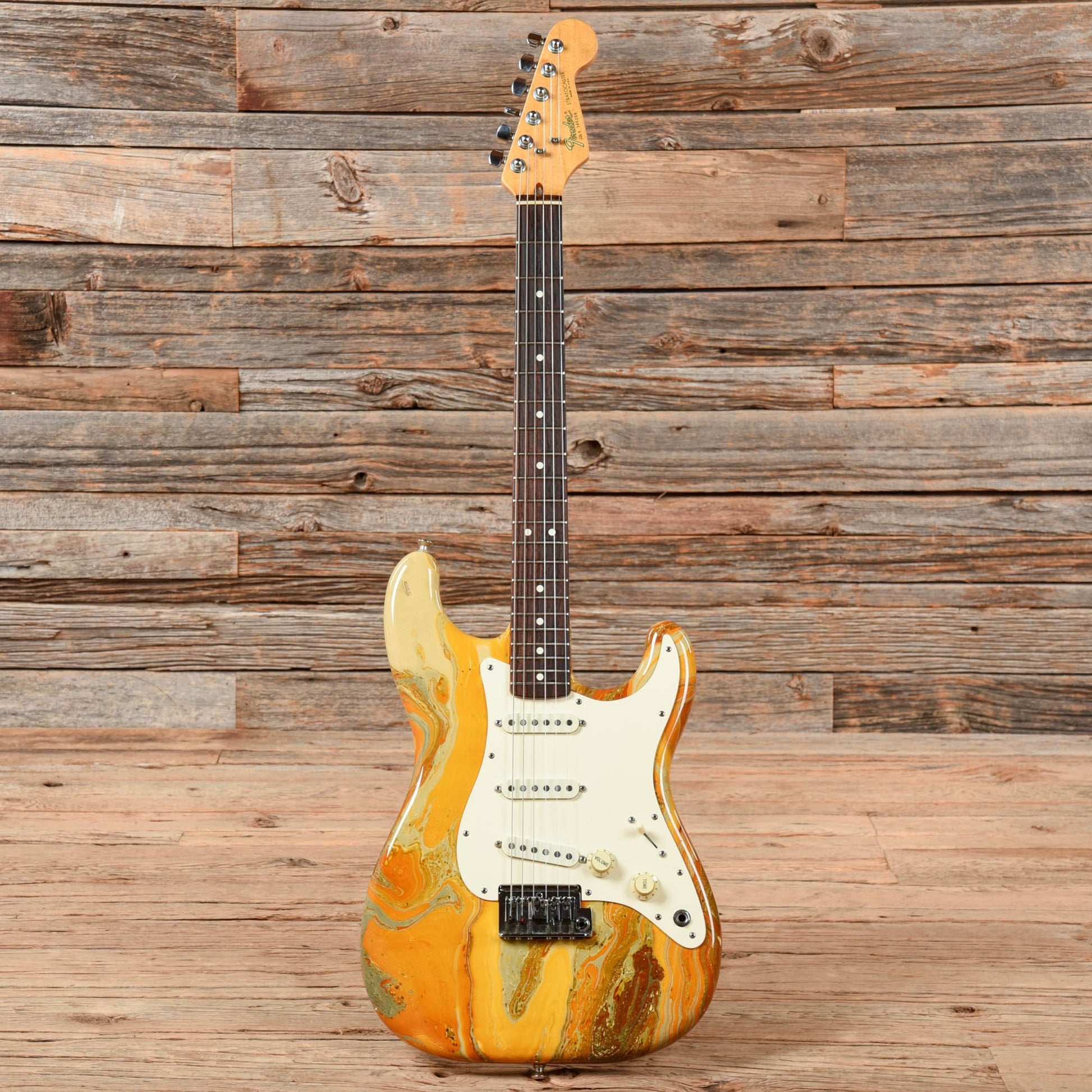 Fender Bowling Ball Stratocaster Gold 1983 Electric Guitars / Solid Body