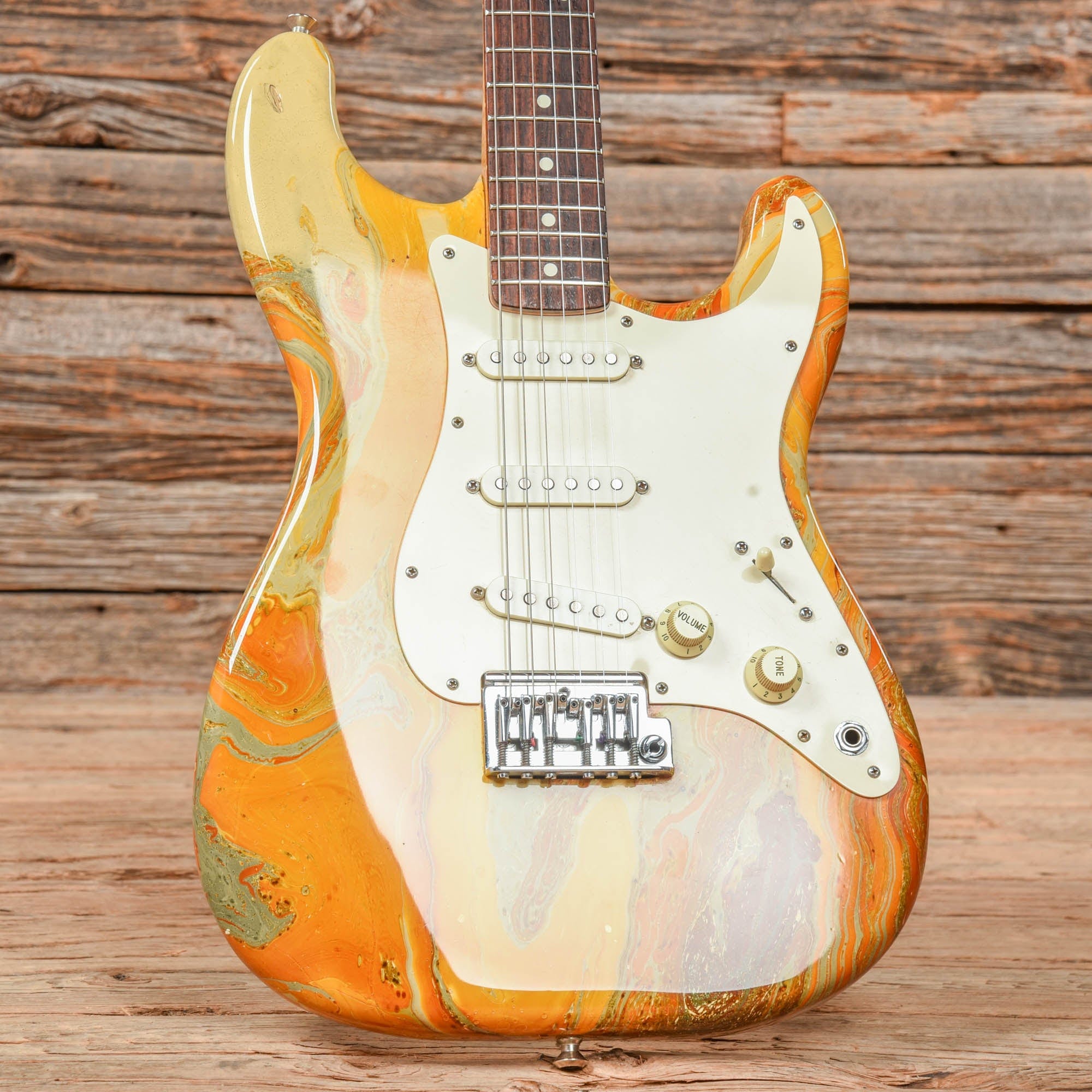 Fender Bowling Ball Stratocaster Gold 1983 Electric Guitars / Solid Body