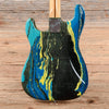 Fender Bowling Ball Stratocaster Marble Blue 1984 Electric Guitars / Solid Body