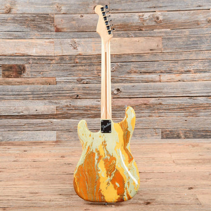 Fender Bowling Ball Stratocaster Marble Yellow 1984 Electric Guitars / Solid Body
