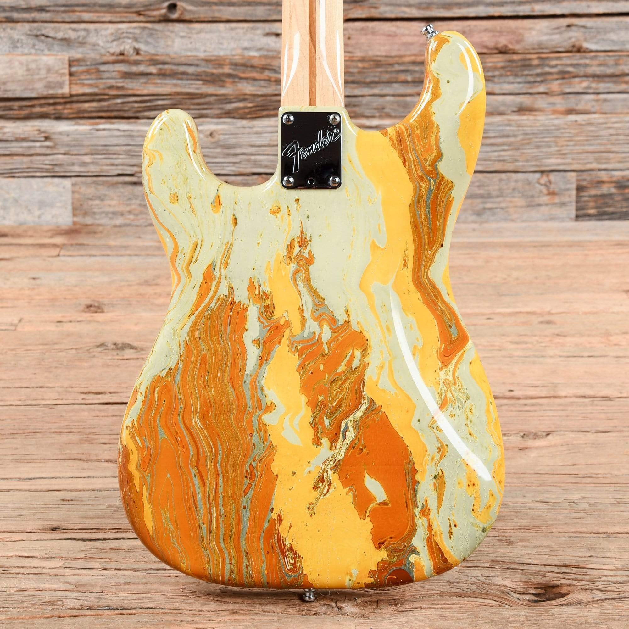 Fender Bowling Ball Stratocaster Marble Yellow 1984 Electric Guitars / Solid Body