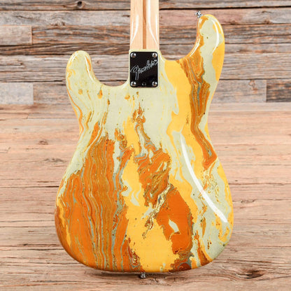 Fender Bowling Ball Stratocaster Marble Yellow 1984 Electric Guitars / Solid Body