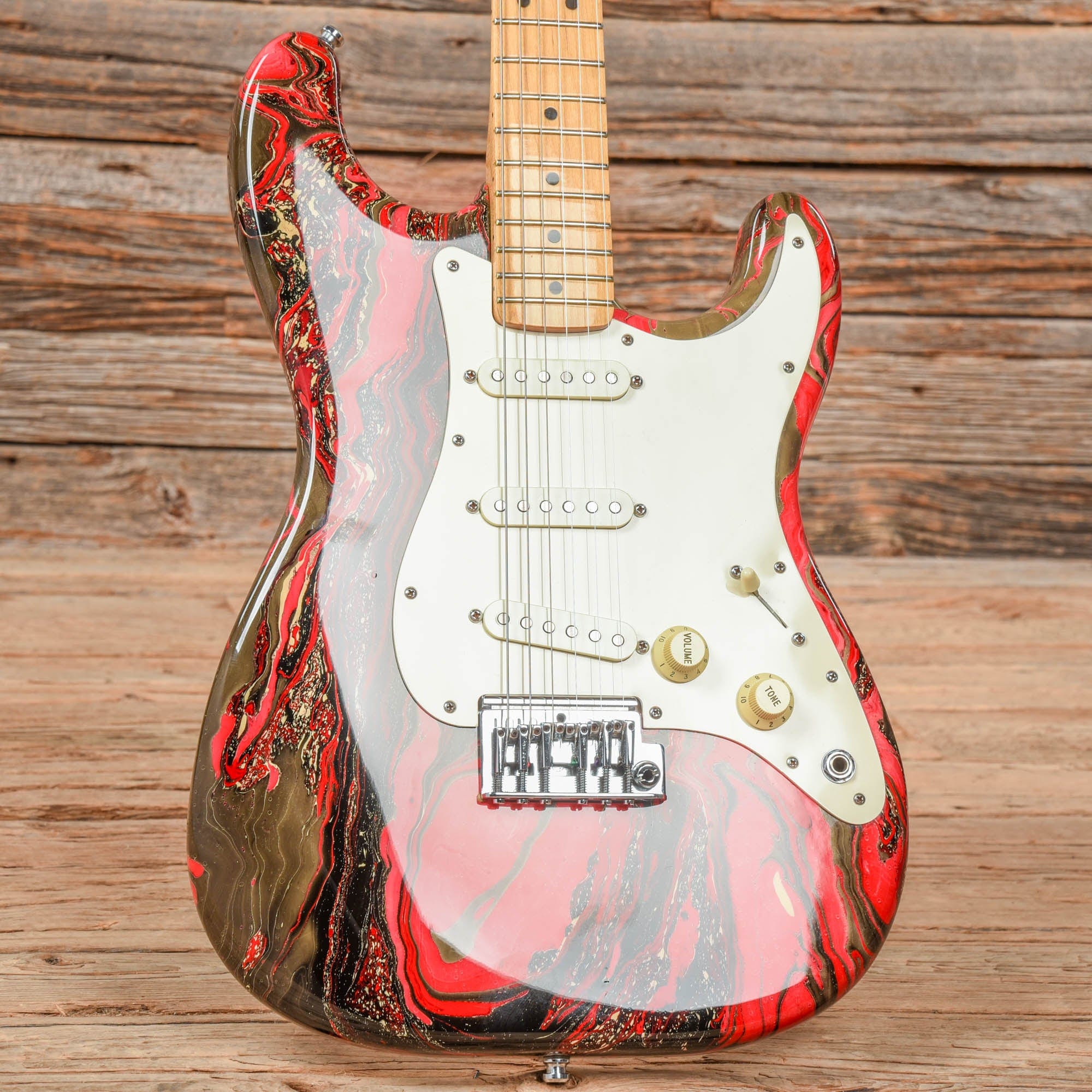 Fender Bowling Ball Stratocaster Red 1983 Electric Guitars / Solid Body