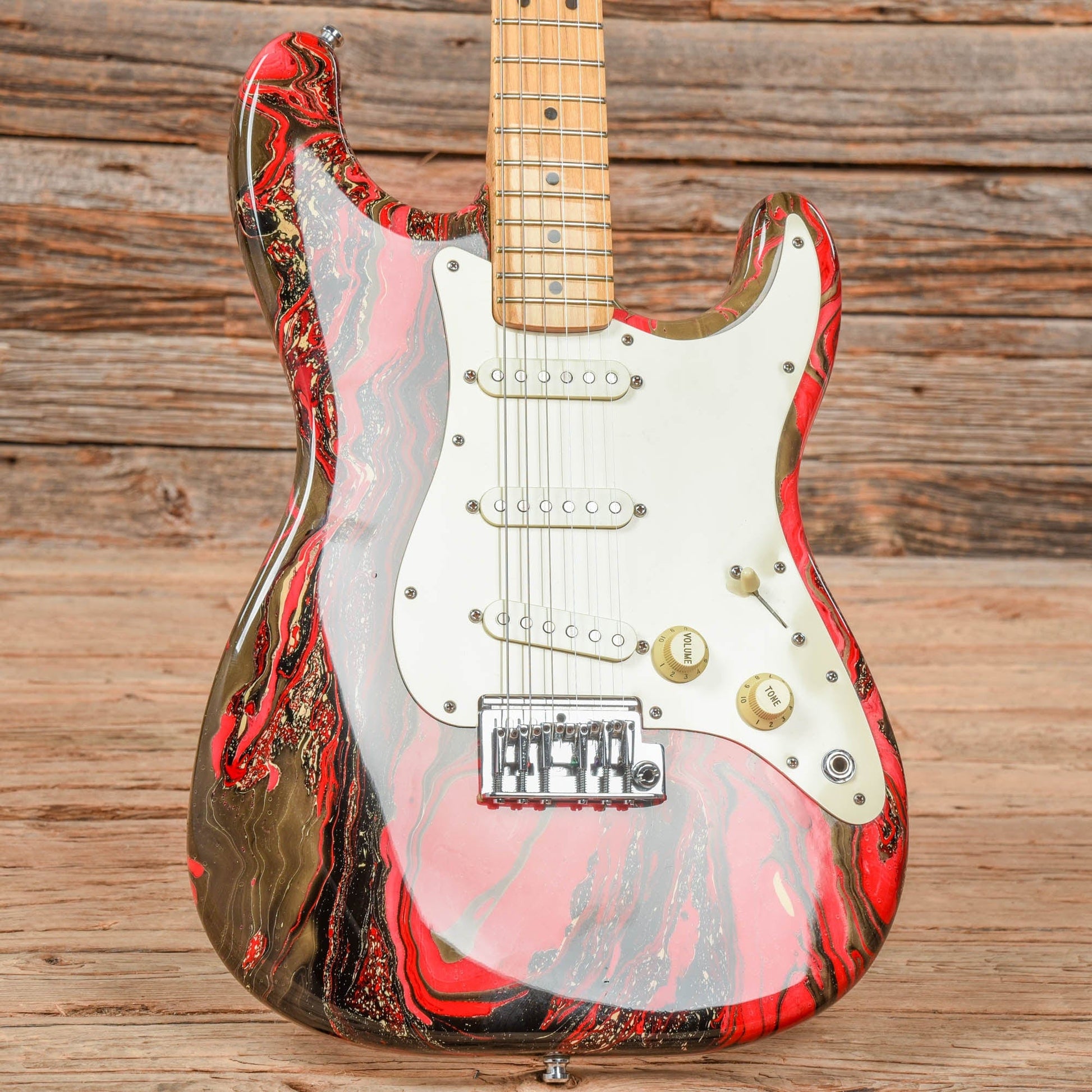 Fender Bowling Ball Stratocaster Red 1983 Electric Guitars / Solid Body