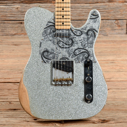 Fender Brad Paisley Road Worn Telecaster Silver Sparkle 2017 Electric Guitars / Solid Body