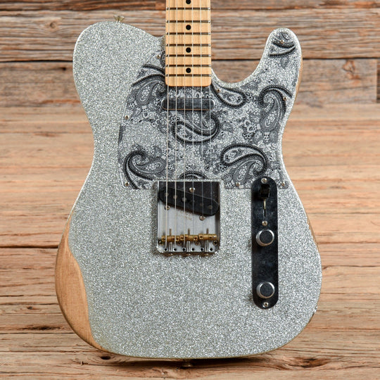 Fender Brad Paisley Road Worn Telecaster Silver Sparkle 2017 Electric Guitars / Solid Body