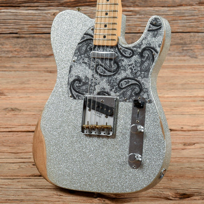 Fender Brad Paisley Road Worn Telecaster Silver Sparkle 2017 Electric Guitars / Solid Body