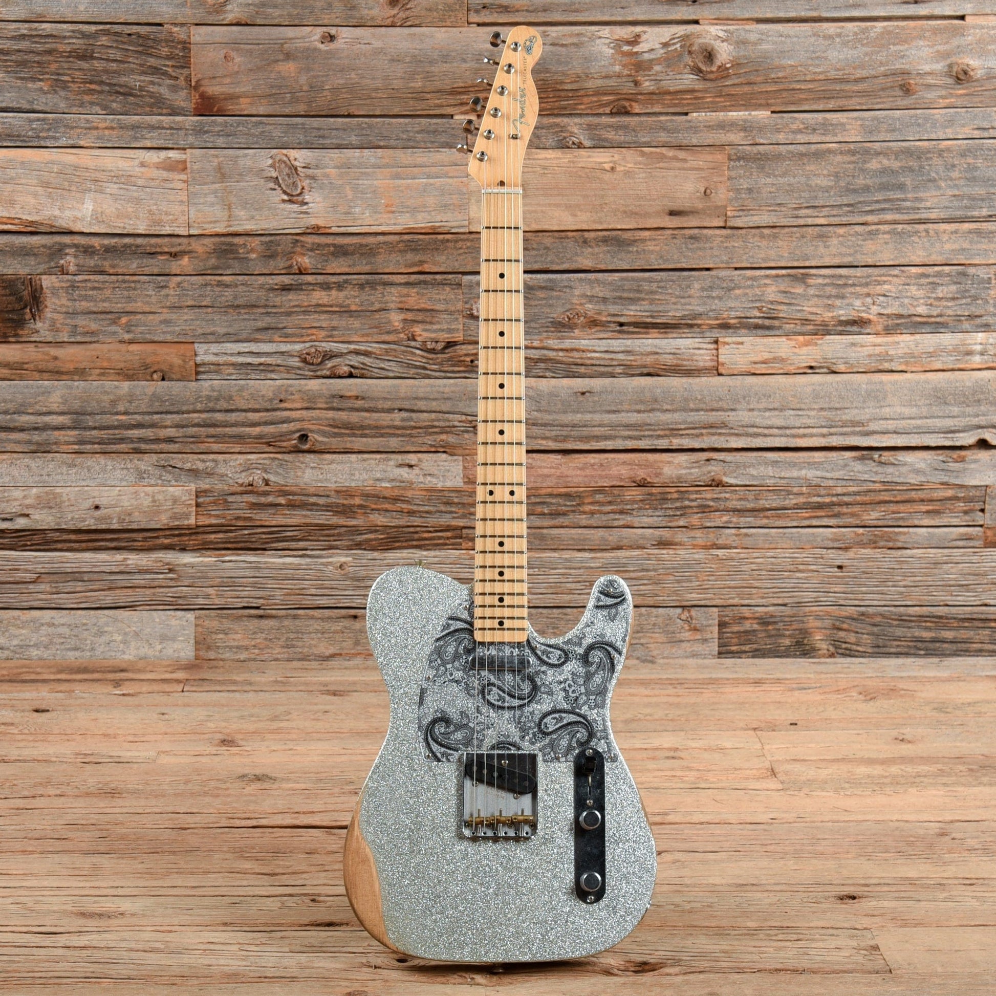 Fender Brad Paisley Road Worn Telecaster Silver Sparkle 2017 Electric Guitars / Solid Body