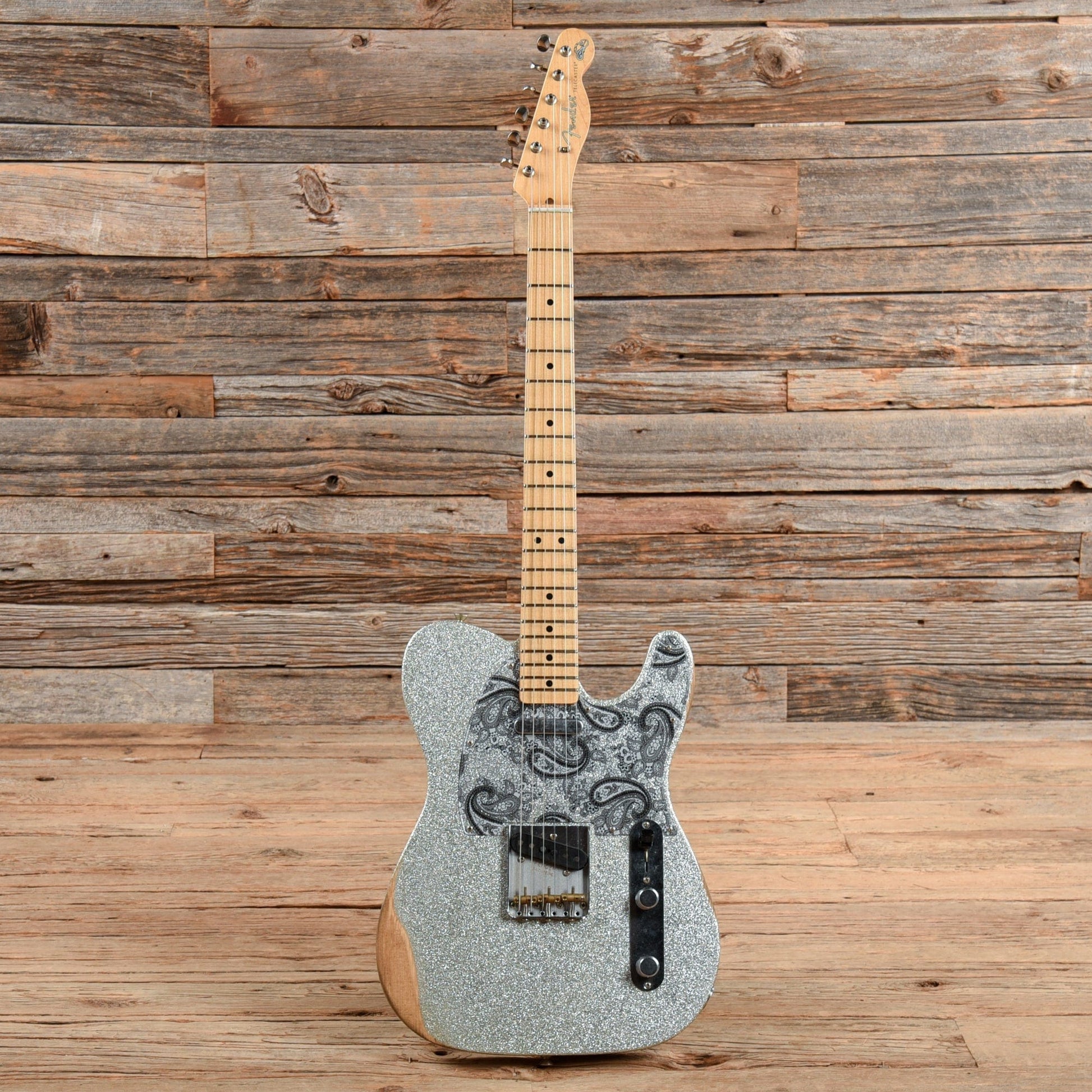 Fender Brad Paisley Road Worn Telecaster Silver Sparkle 2017 Electric Guitars / Solid Body