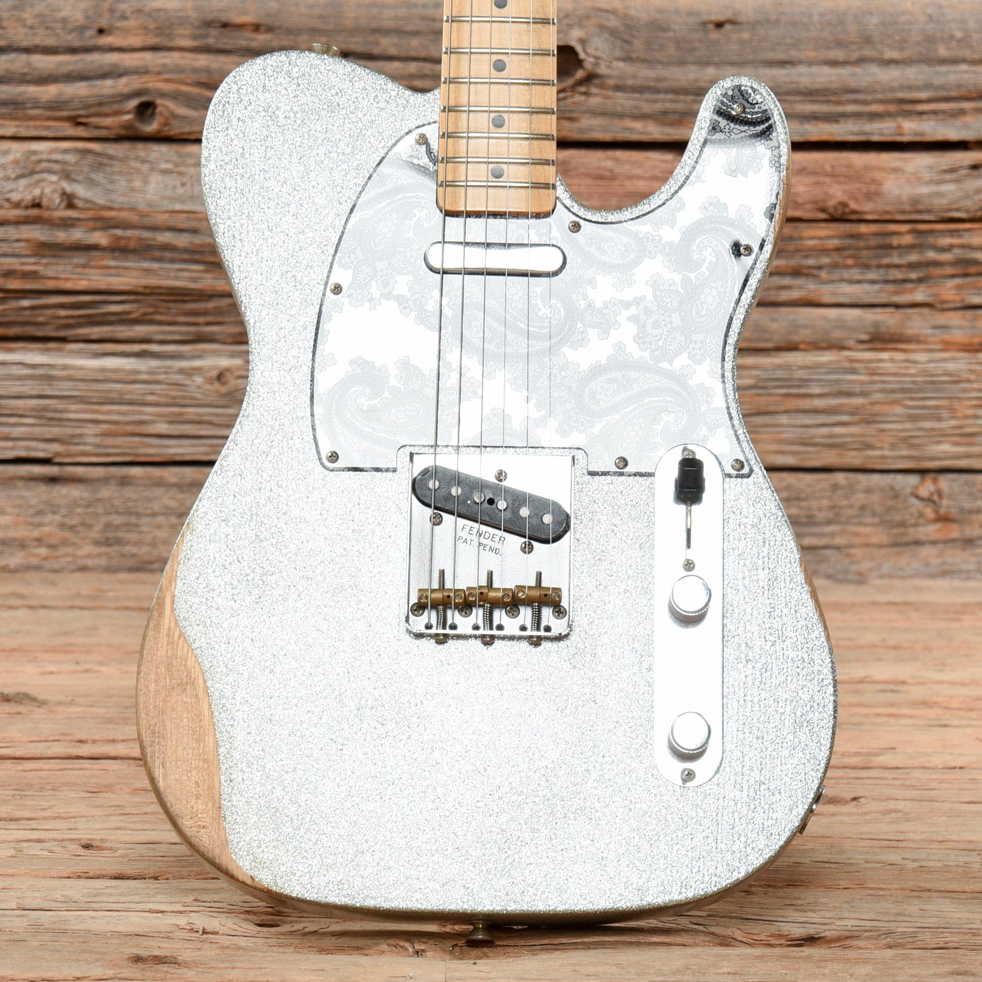 Fender Brad Paisley Road Worn Telecaster Silver Sparkle 2017 Electric Guitars / Solid Body