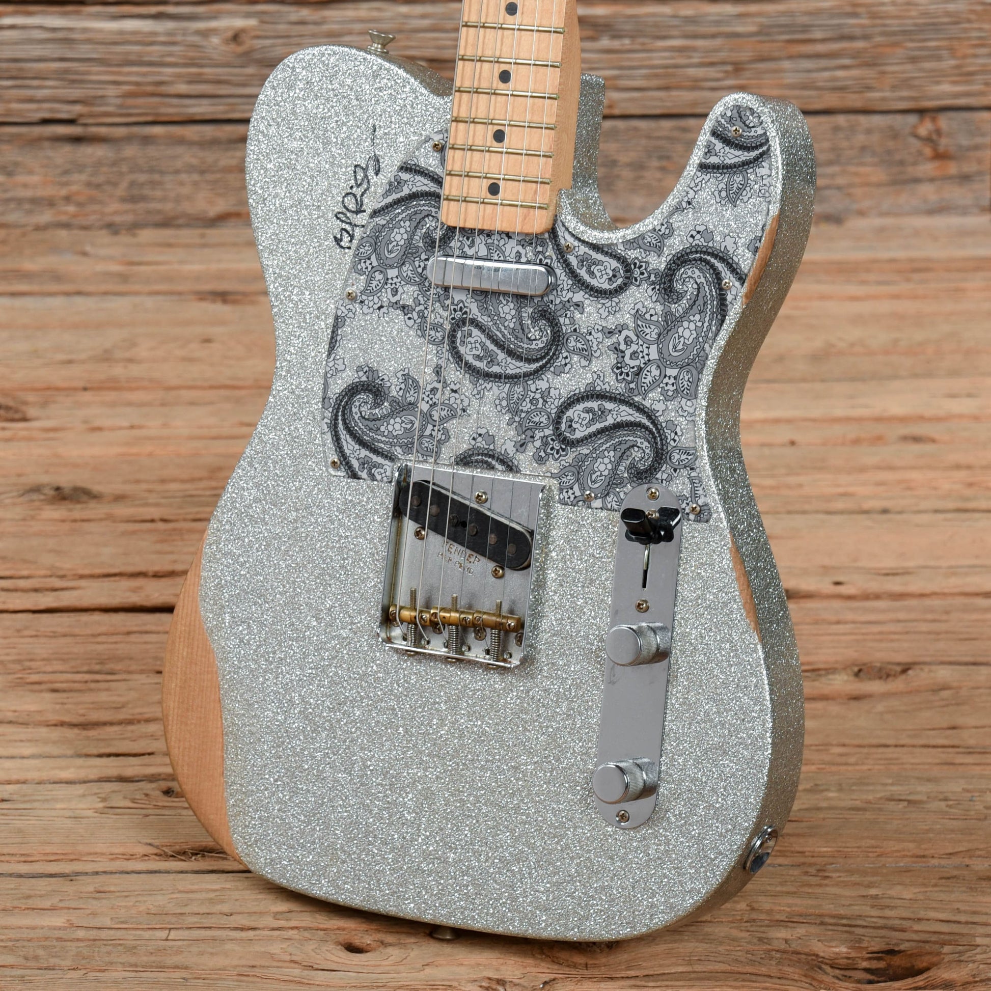 Fender Brad Paisley Road Worn Telecaster Silver Sparkle 2017 Electric Guitars / Solid Body