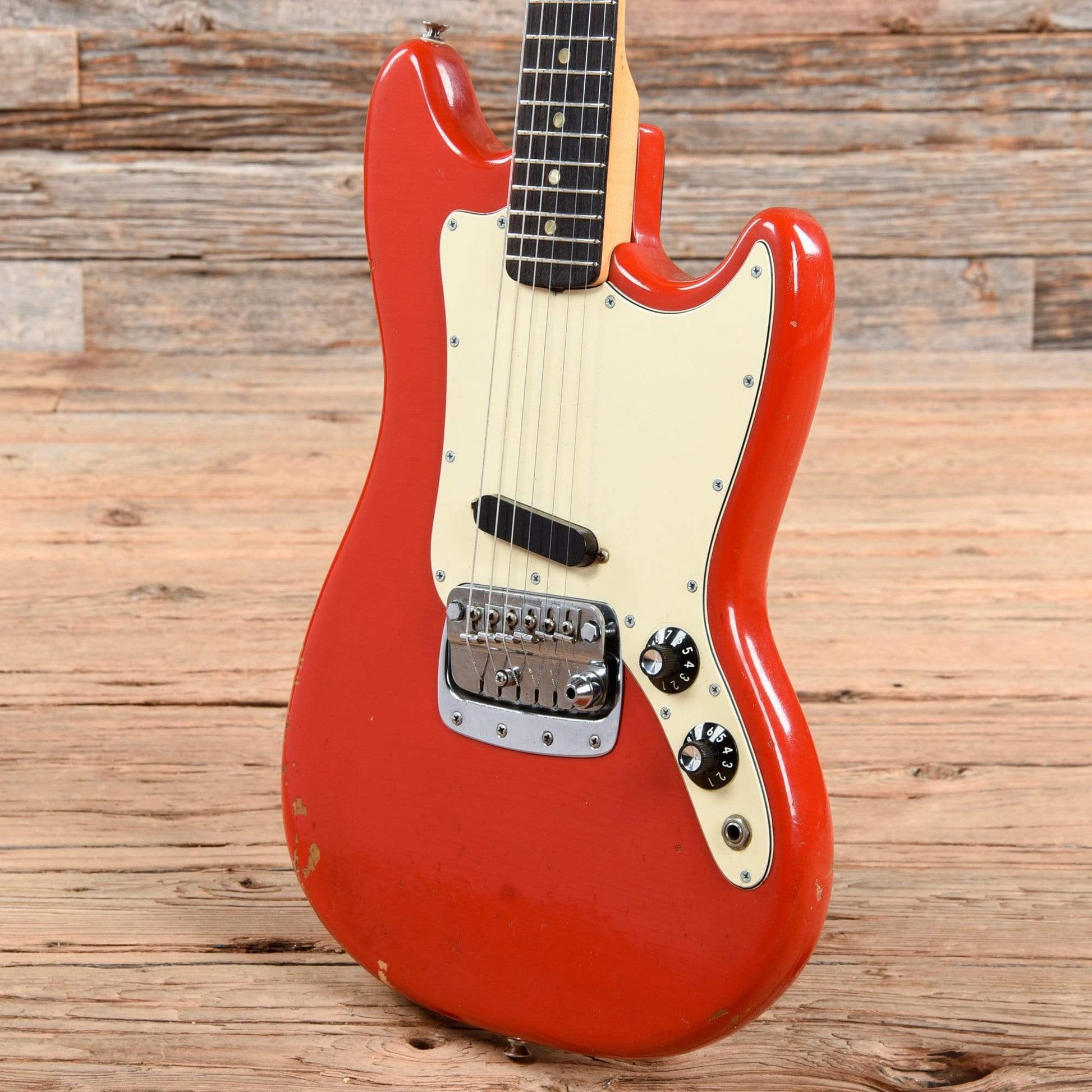 Fender Bronco Fiesta Red 1970 Electric Guitars / Solid Body