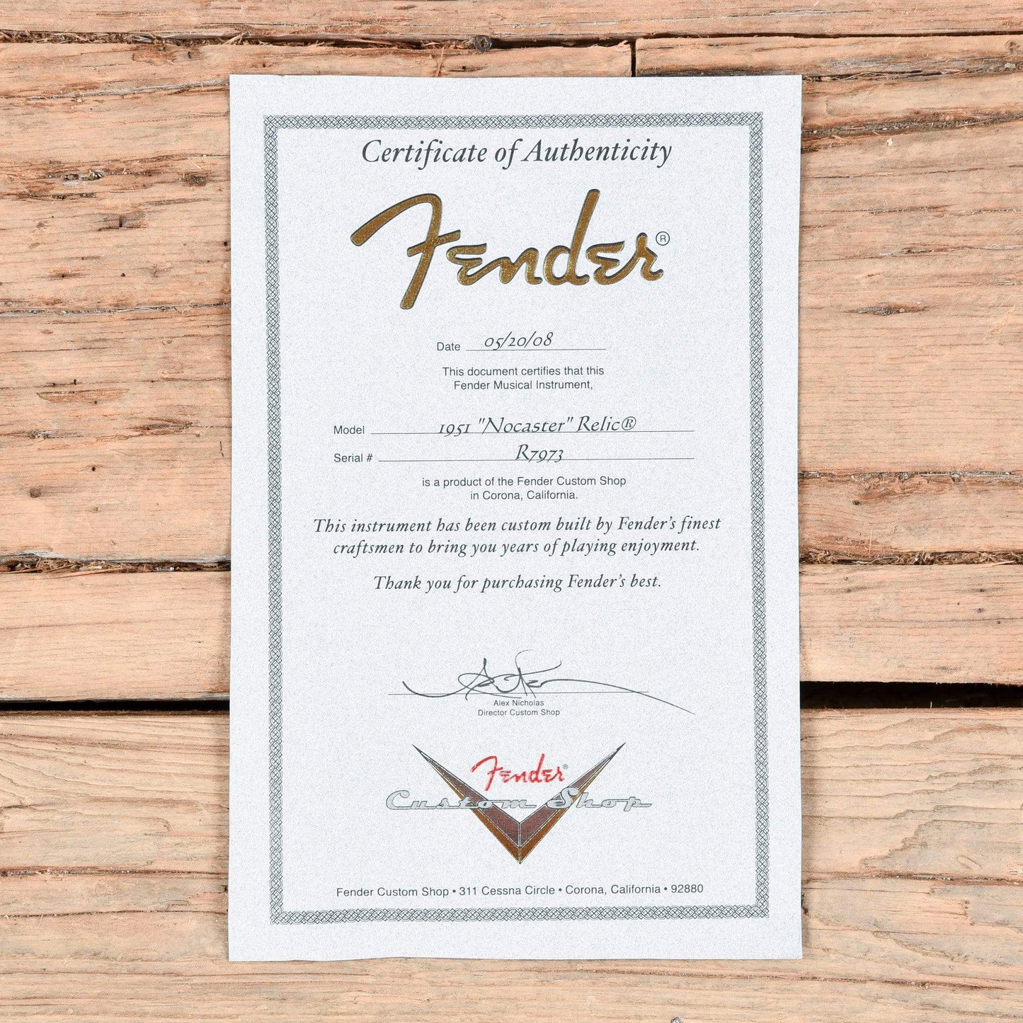 Fender CS 1951 Nocaster Relic Black 2008 Electric Guitars / Solid Body