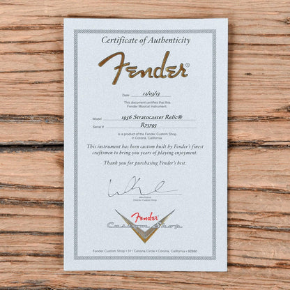 Fender CS 1956 Stratocaster Heavy Relic Fiesta Red 2013 Electric Guitars / Solid Body