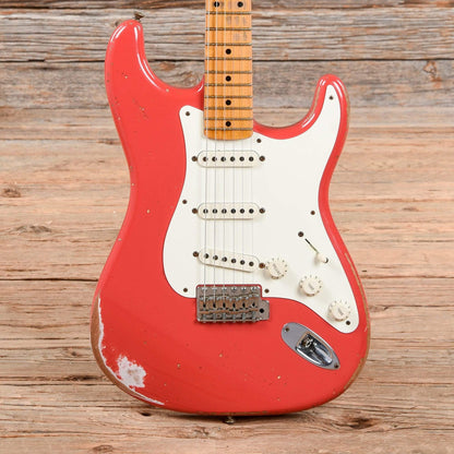 Fender CS 1956 Stratocaster Heavy Relic Fiesta Red 2013 Electric Guitars / Solid Body