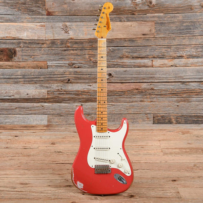 Fender CS 1956 Stratocaster Heavy Relic Fiesta Red 2013 Electric Guitars / Solid Body