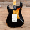 Fender CS NAMM Limited 1967 Stratocaster Relic Black Over Sunburst 2017 Electric Guitars / Solid Body