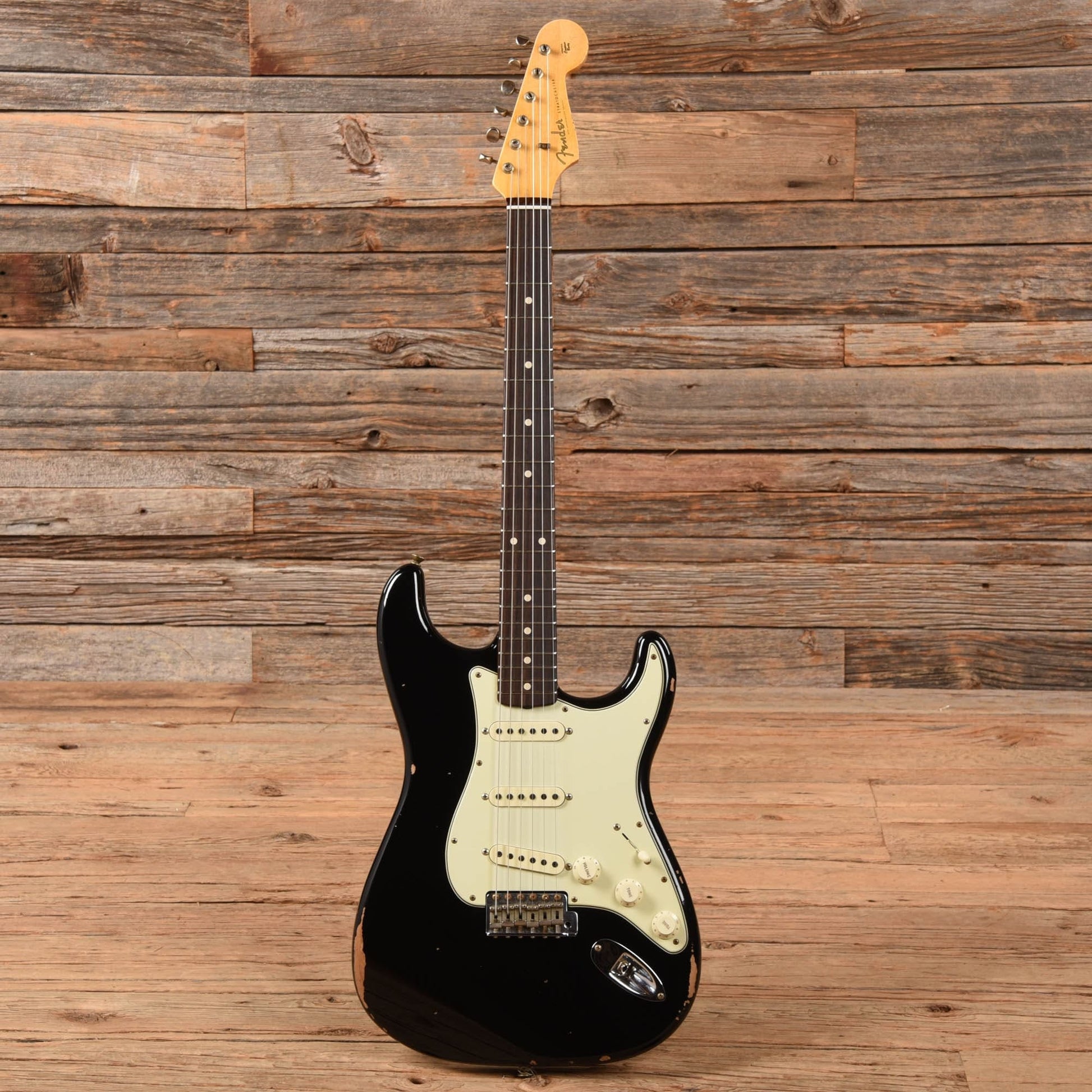 Fender Custom 1960 Stratocaster "Chicago Special" Relic RW Black 2022 Electric Guitars / Solid Body