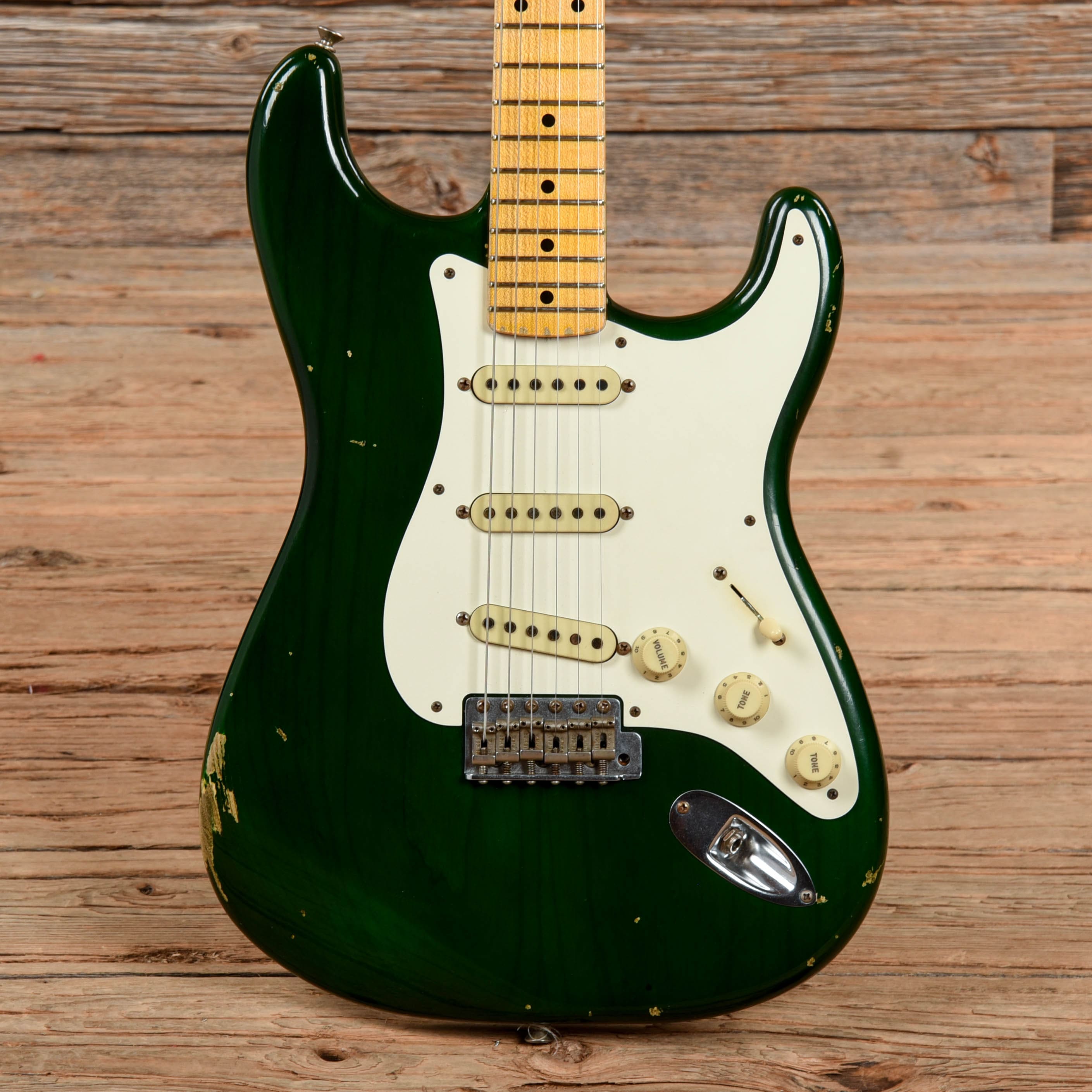 Fender Custom '57 Stratocaster Relic Green 2015 Electric Guitars / Solid Body