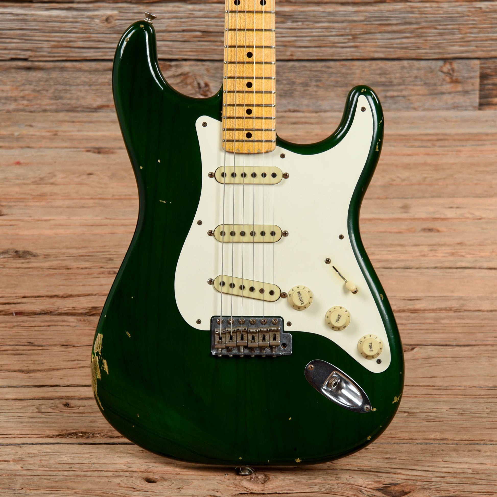 Fender Custom '57 Stratocaster Relic Green 2015 Electric Guitars / Solid Body