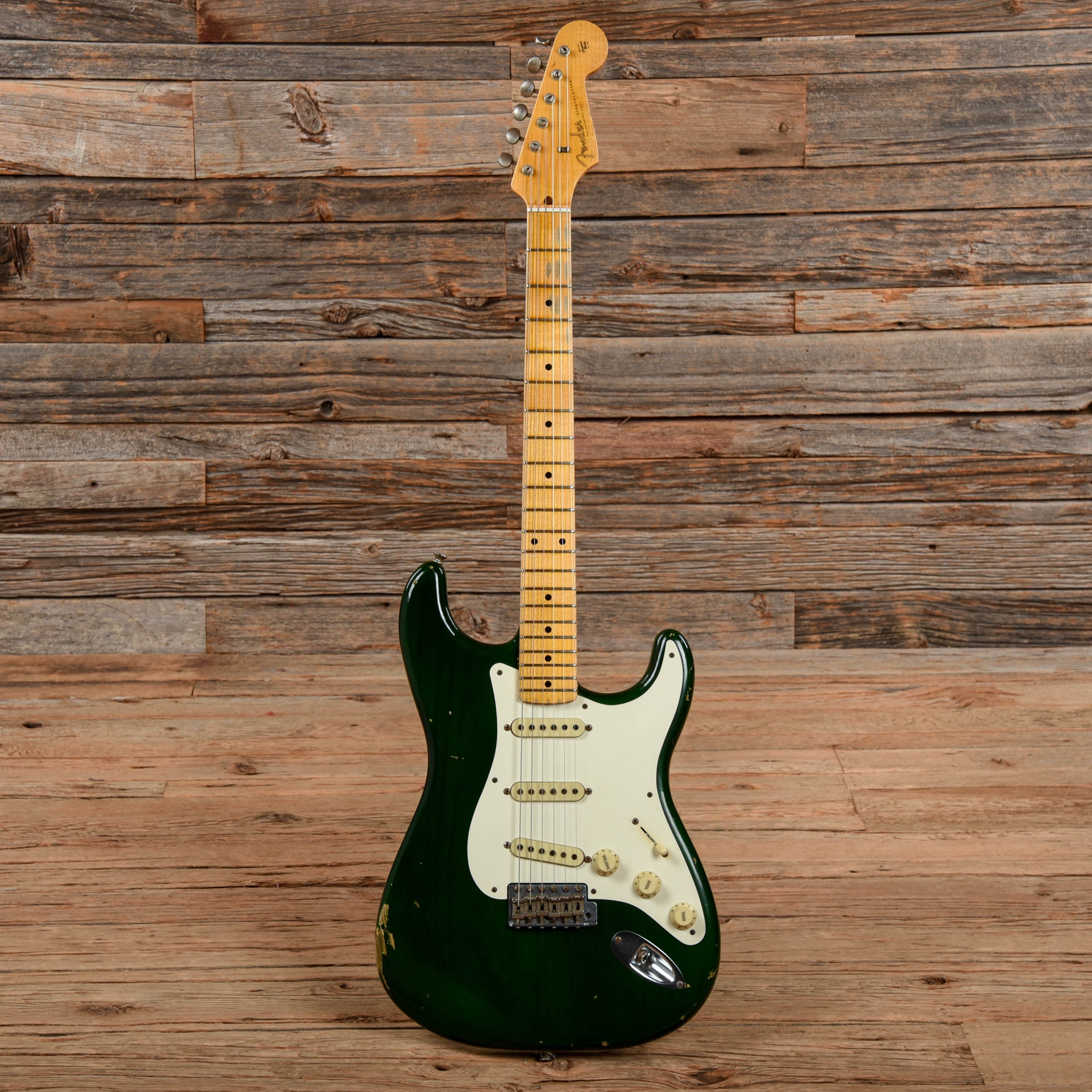 Fender Custom '57 Stratocaster Relic Green 2015 Electric Guitars / Solid Body