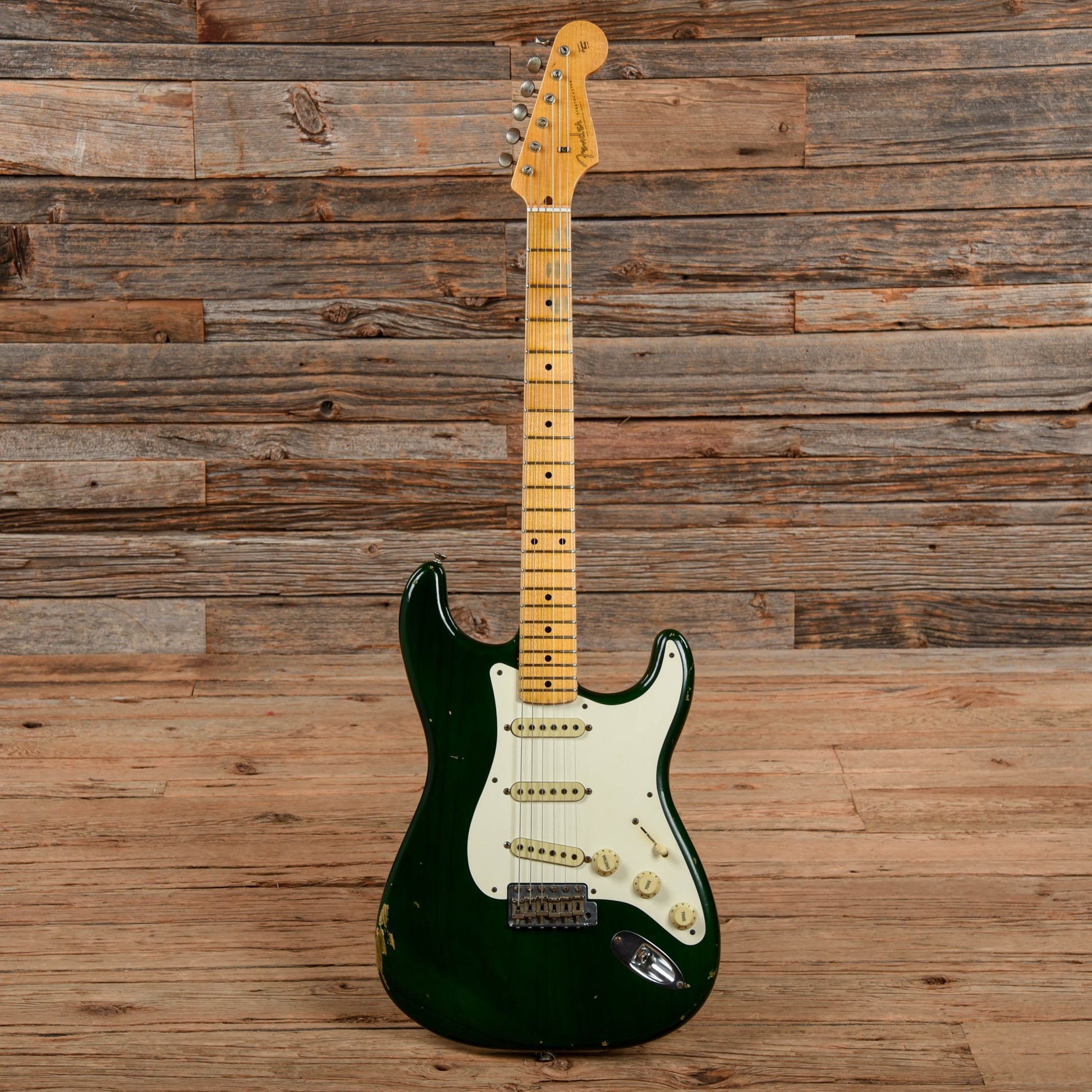 Fender Custom '57 Stratocaster Relic Green 2015 Electric Guitars / Solid Body